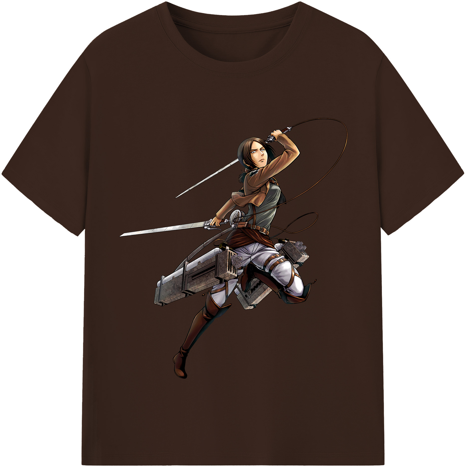 （画像用） 進撃の巨人 Attack on Titan 綿100％半袖Tシャツ（フロントプリント）