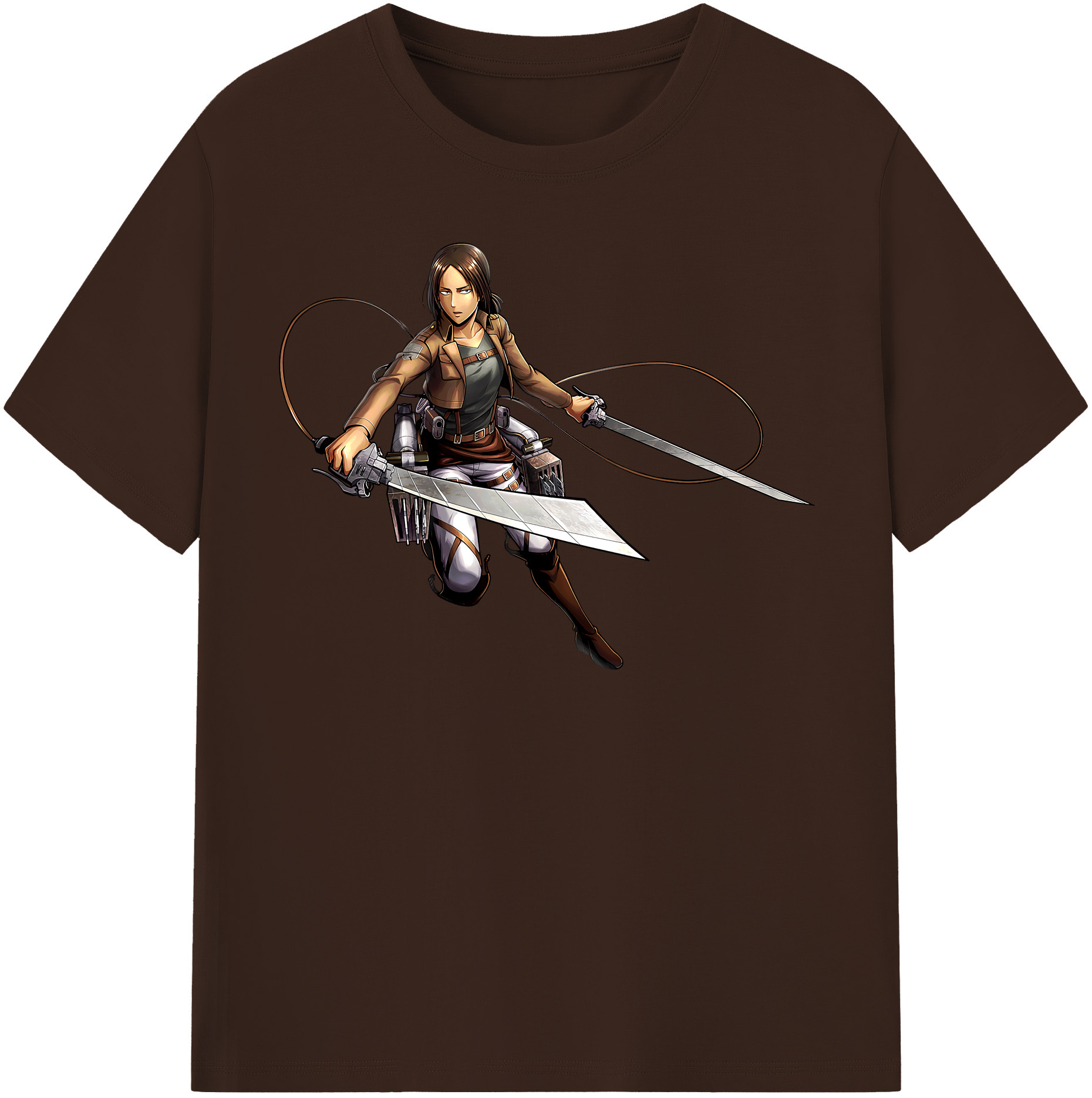 （画像用） 進撃の巨人 Attack on Titan 綿100％半袖Tシャツ（フロントプリント）