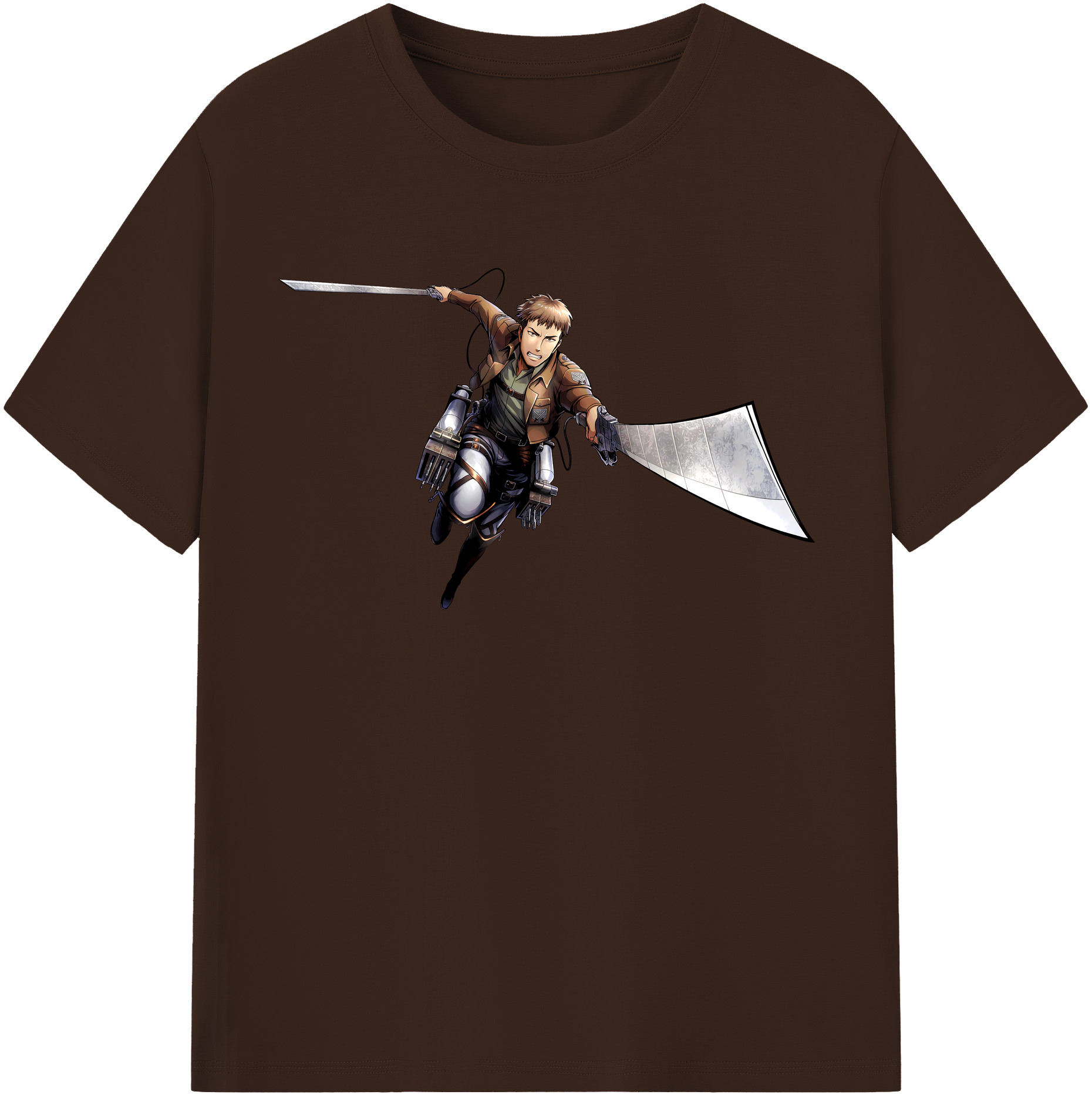 （画像用） 進撃の巨人 Attack on Titan 綿100％半袖Tシャツ（フロントプリント）