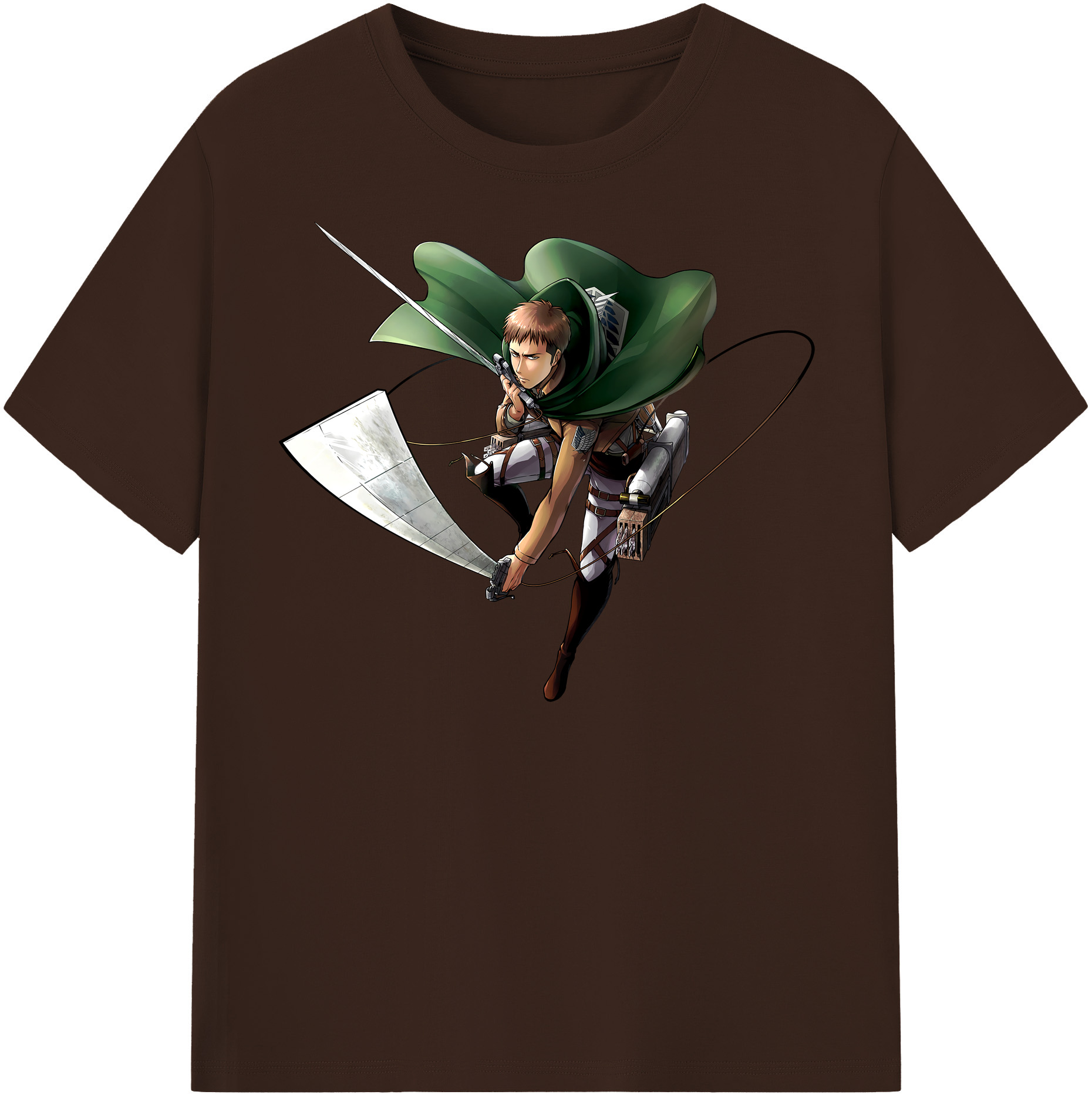（画像用） 進撃の巨人 Attack on Titan 綿100％半袖Tシャツ（フロントプリント）
