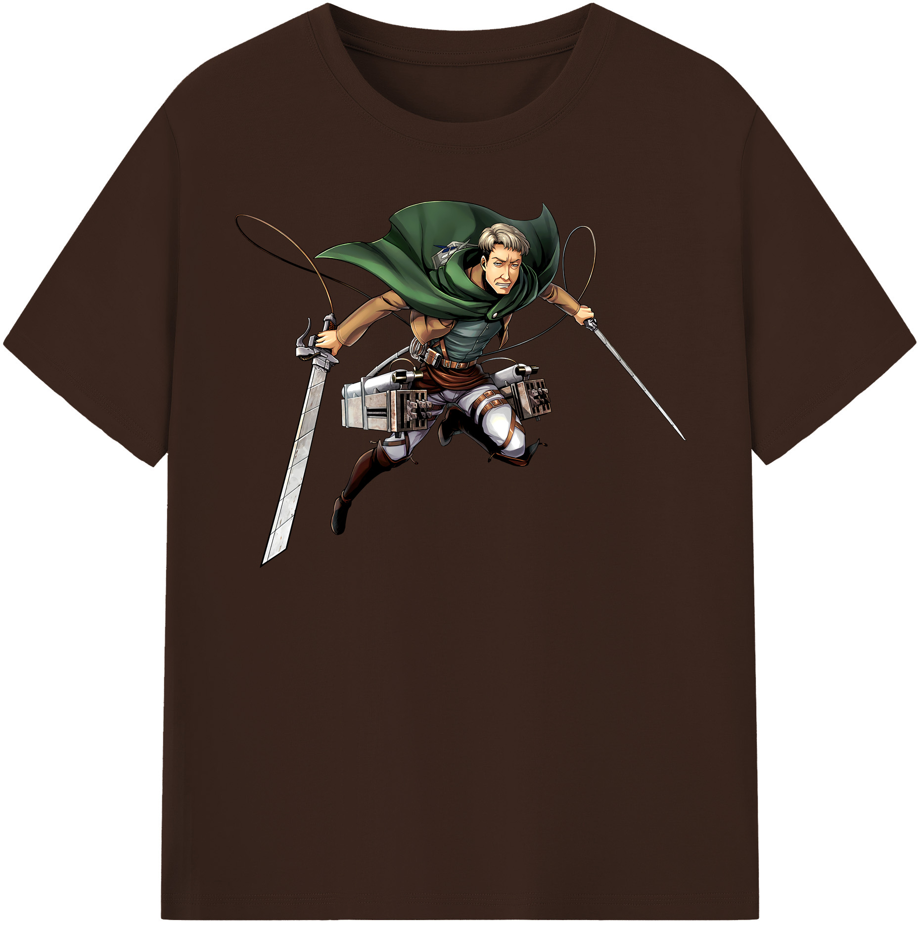 （画像用） 進撃の巨人 Attack on Titan 綿100％半袖Tシャツ（フロントプリント）