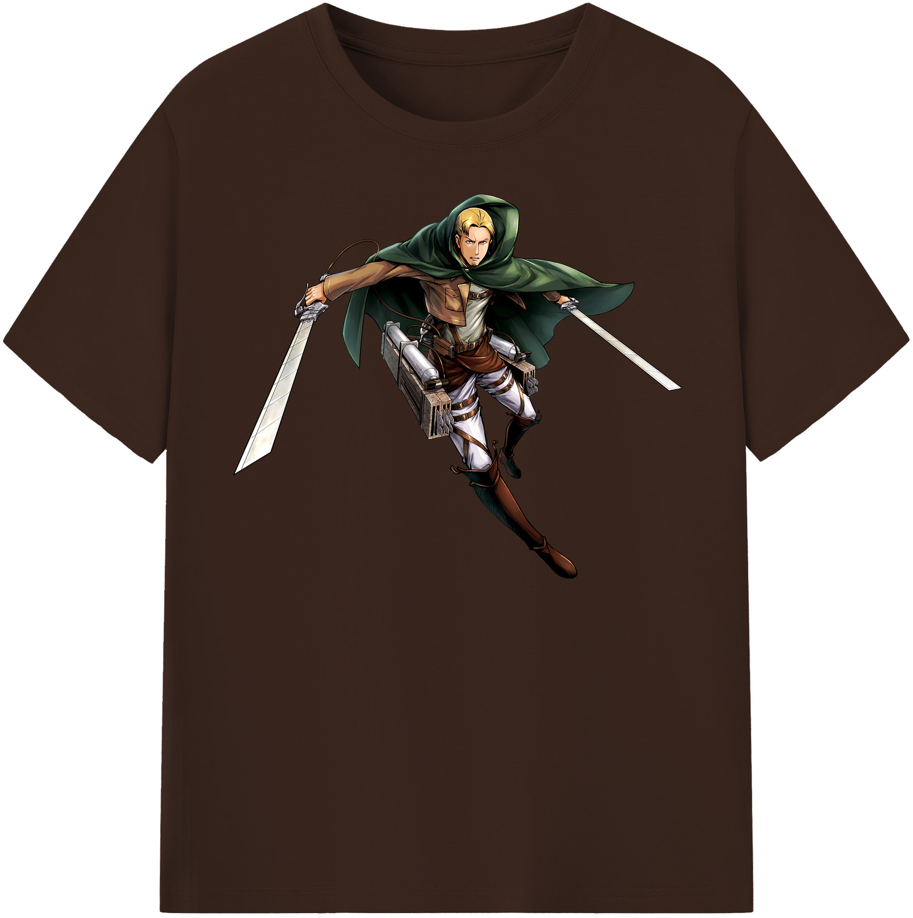 （画像用） 進撃の巨人 Attack on Titan 綿100％半袖Tシャツ（フロントプリント）