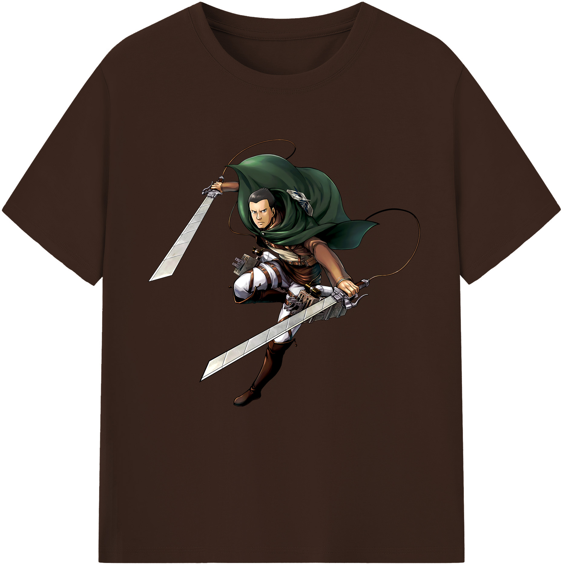 （画像用） 進撃の巨人 Attack on Titan 綿100％半袖Tシャツ（フロントプリント）