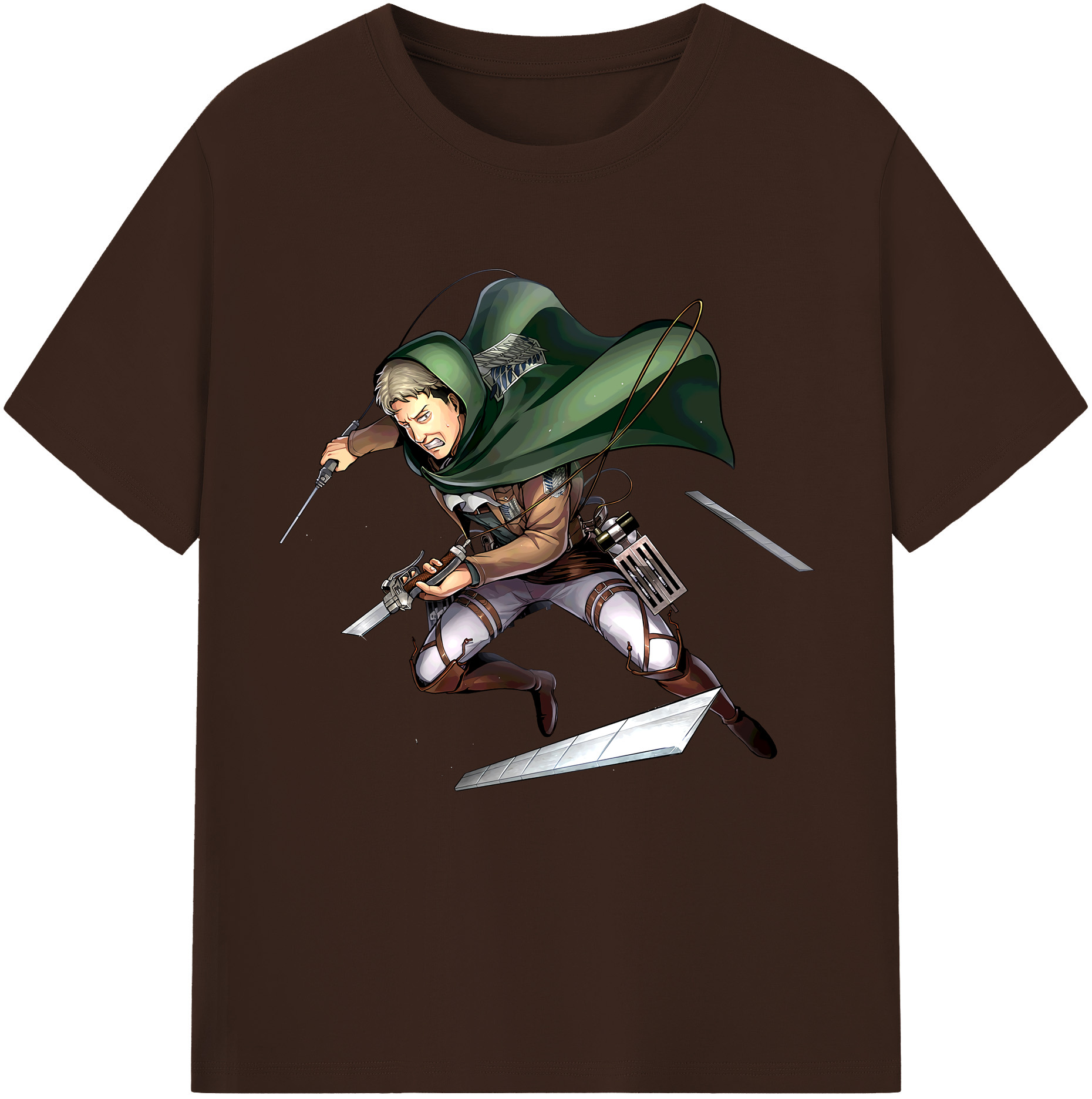 （画像用） 進撃の巨人 Attack on Titan 綿100％半袖Tシャツ（フロントプリント）