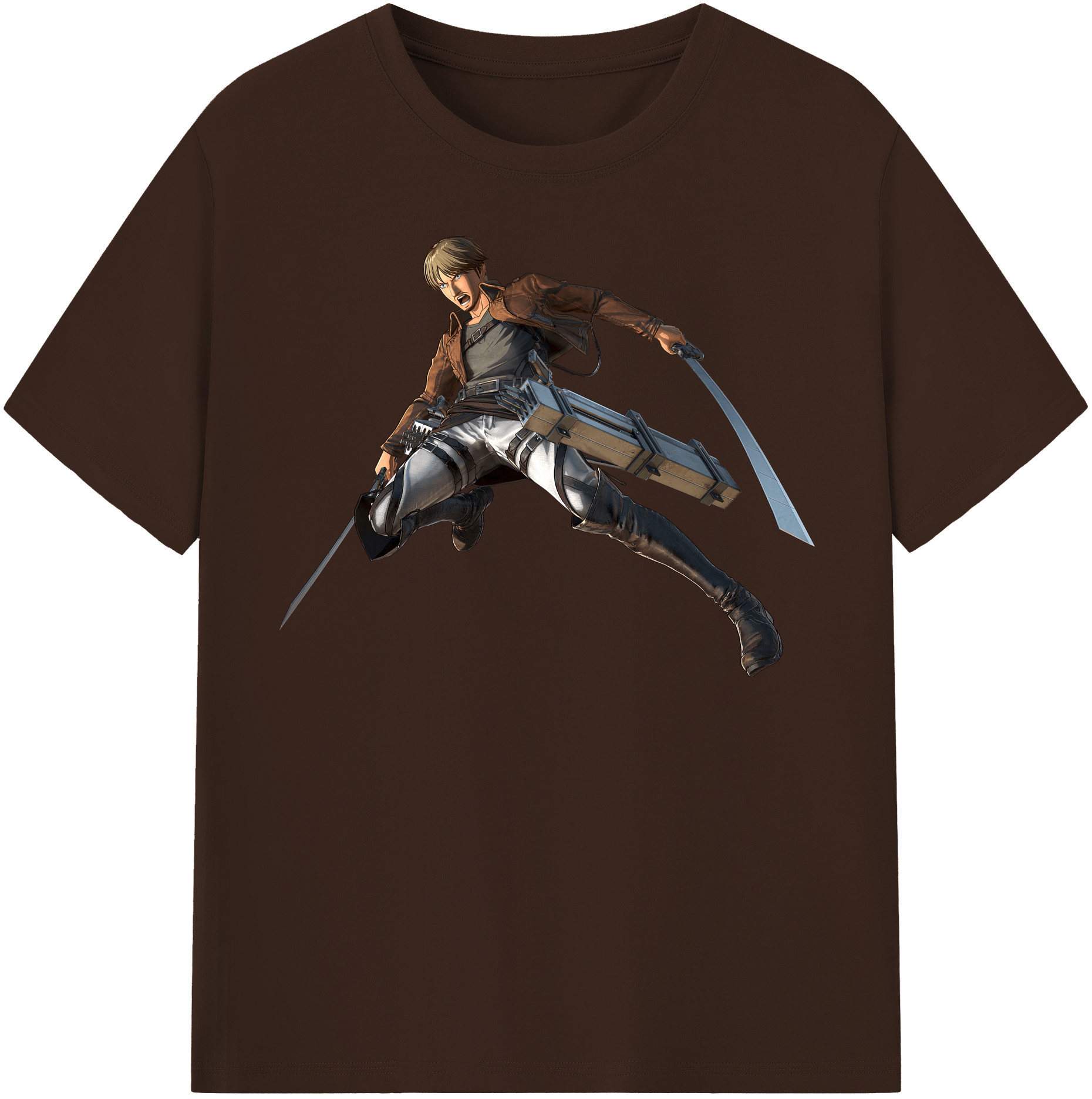 （画像用） 進撃の巨人 Attack on Titan 綿100％半袖Tシャツ（フロントプリント）