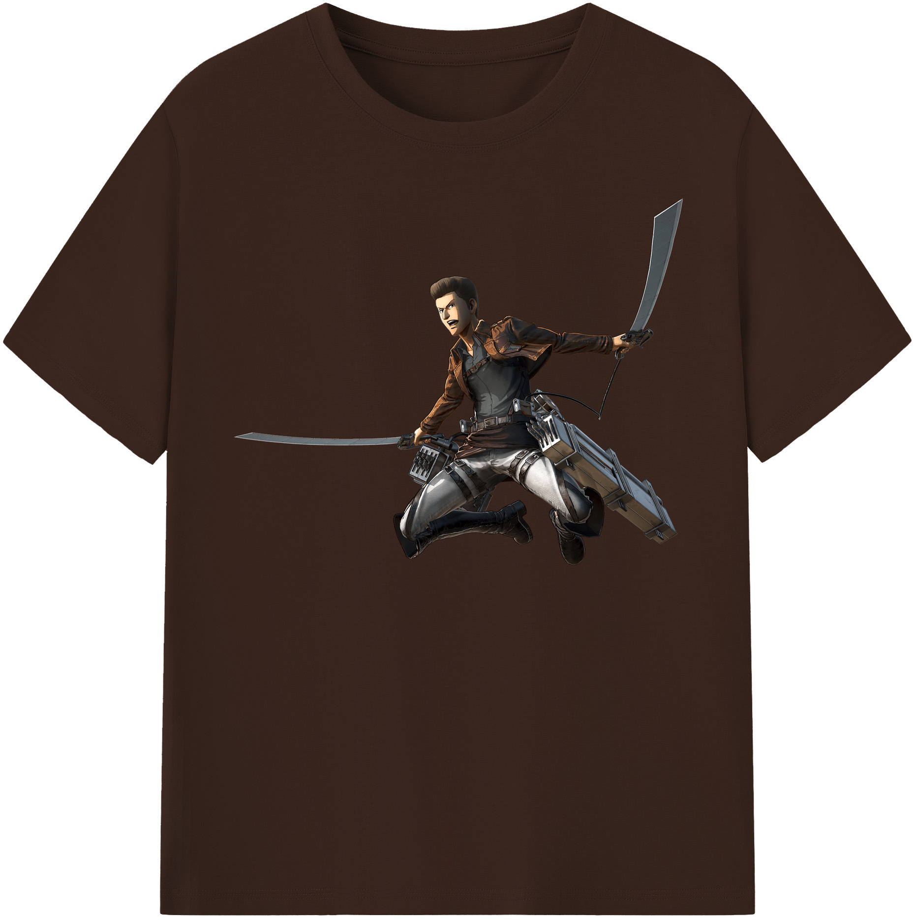 （画像用） 進撃の巨人 Attack on Titan 綿100％半袖Tシャツ（フロントプリント）