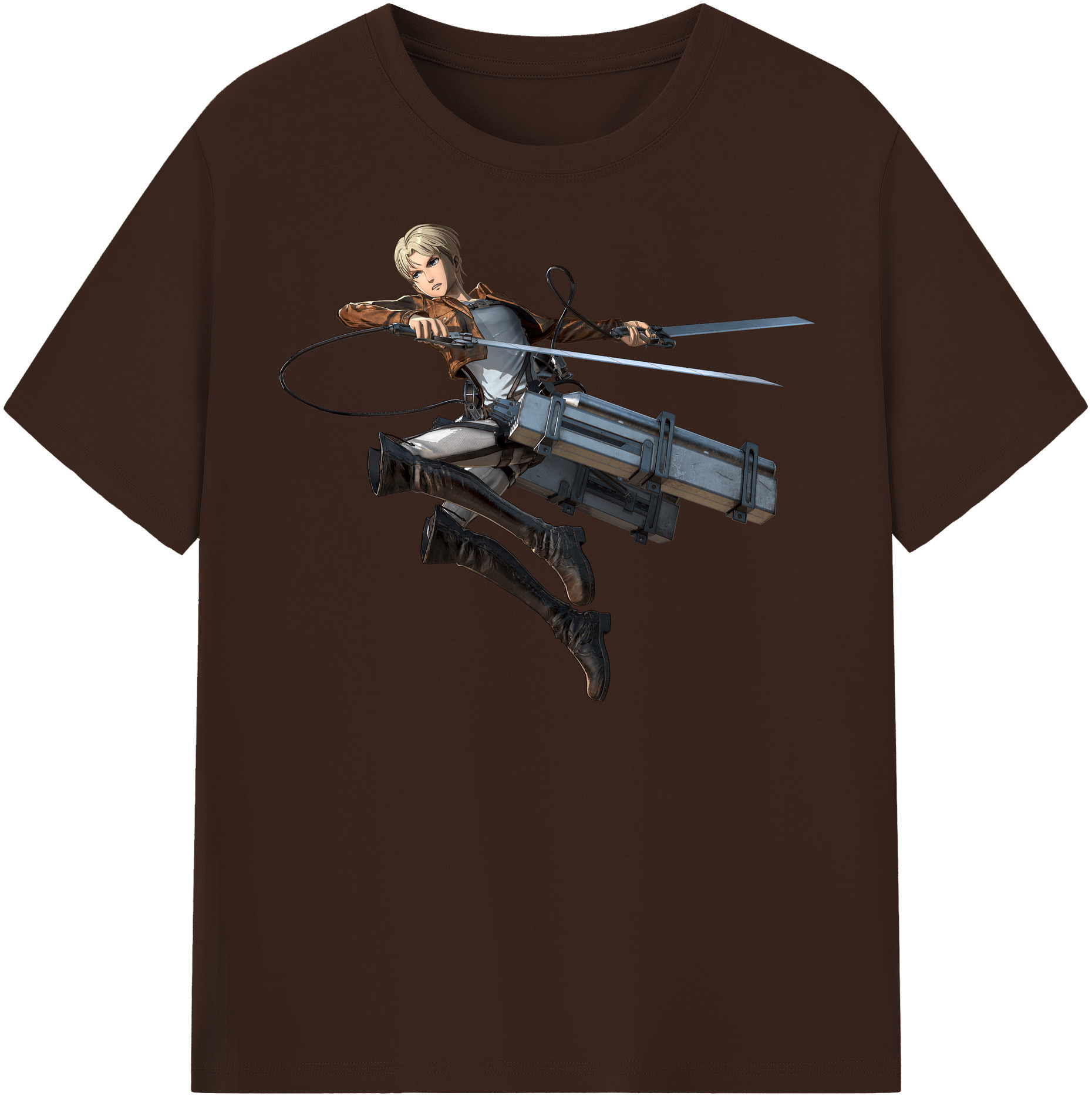（画像用） 進撃の巨人 Attack on Titan 綿100％半袖Tシャツ（フロントプリント）