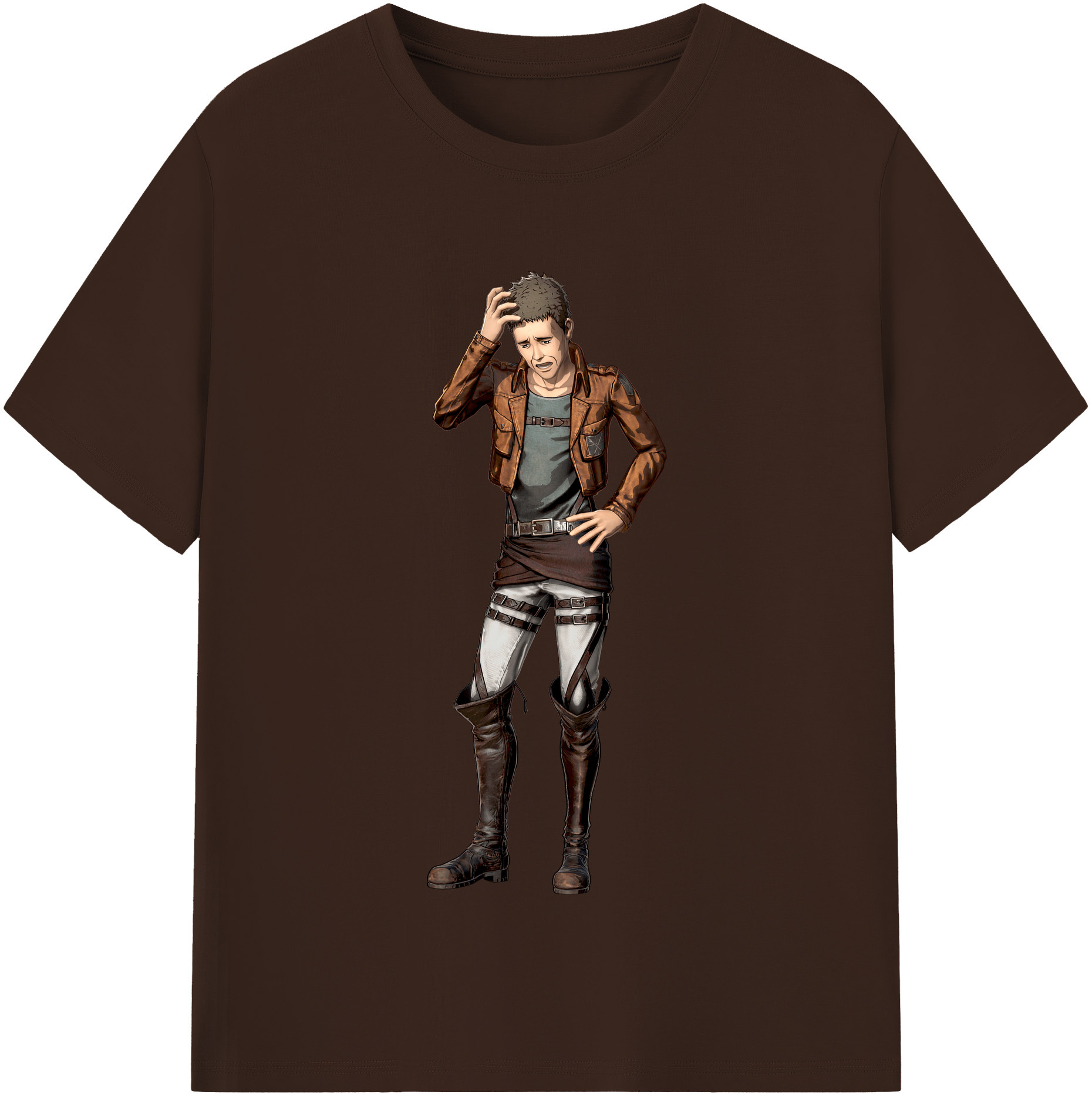 （画像用） 進撃の巨人 Attack on Titan 綿100％半袖Tシャツ（フロントプリント）