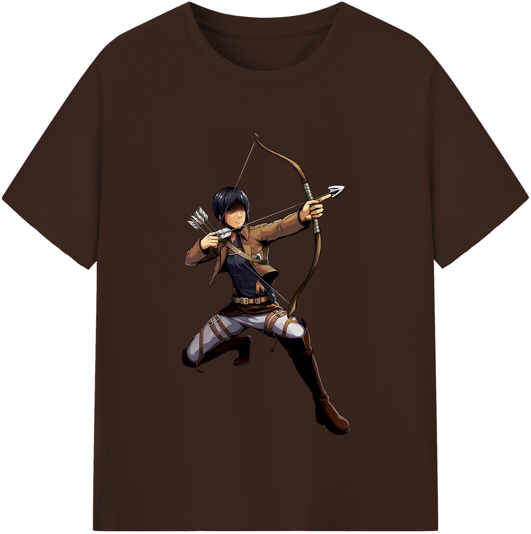 （画像用） 進撃の巨人 Attack on Titan 綿100％半袖Tシャツ（フロントプリント）