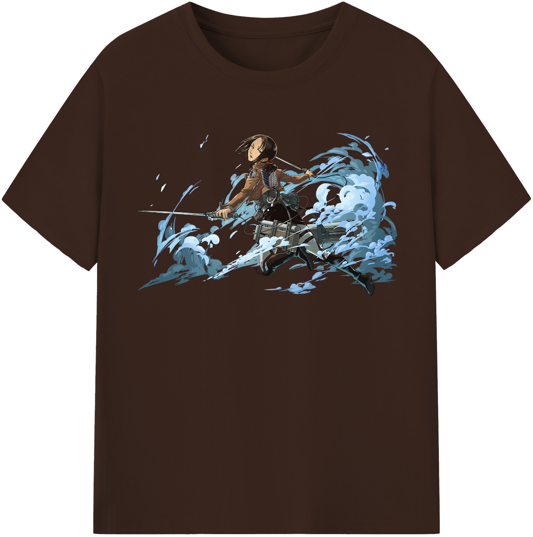 （画像用） 進撃の巨人 Attack on Titan 綿100％半袖Tシャツ（フロントプリント）