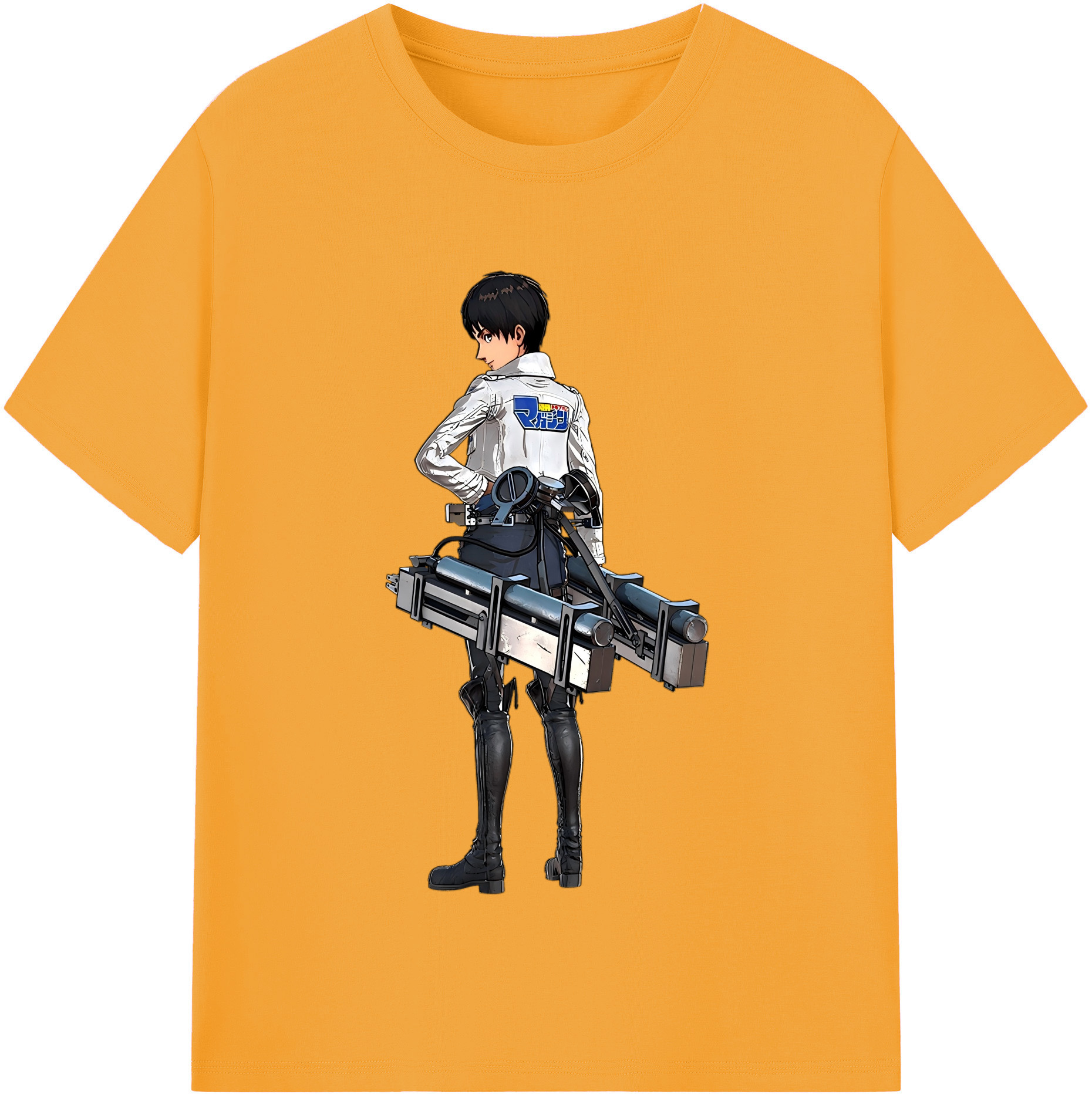 （画像用） 進撃の巨人 エレン･イェーガー Attack on Titan Eren Jäger 綿100％半袖Tシャツ（フロントプリント）