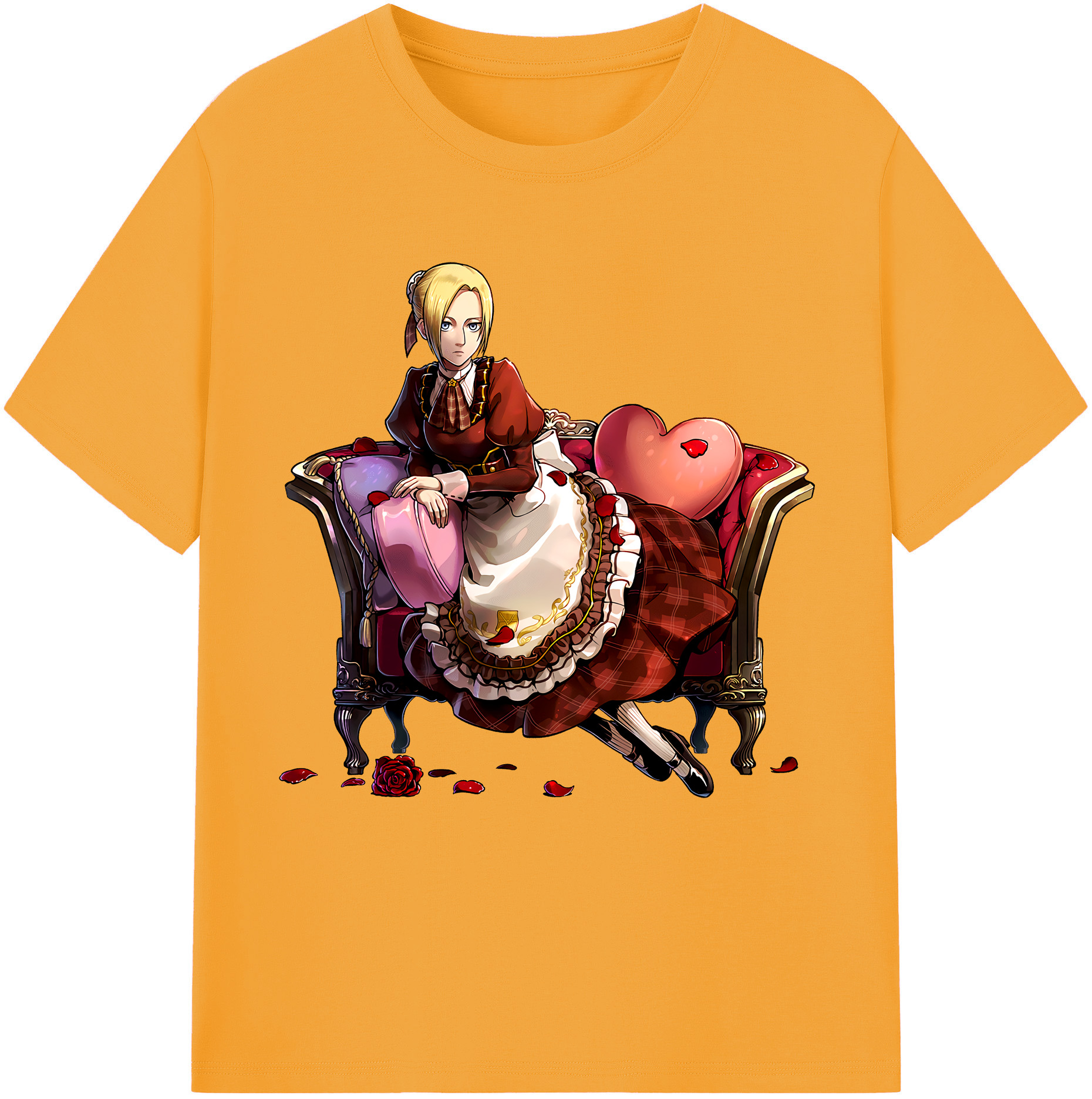 （画像用） 進撃の巨人 アニ・レオンハート Attack on Titan Annie Leonhart 綿100％半袖Tシャツ（フロントプリント）