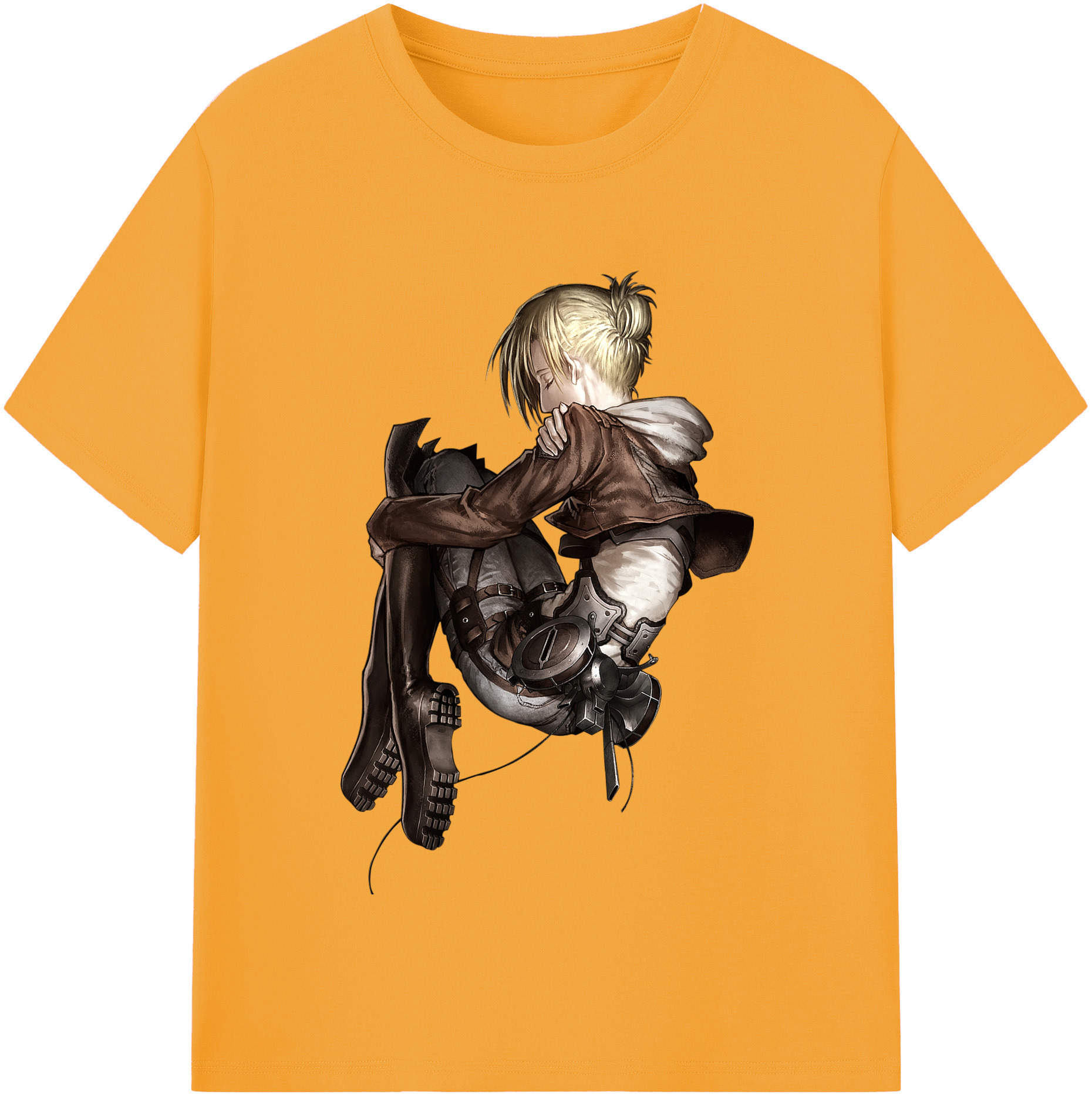 （画像用） 進撃の巨人 アニ・レオンハート Attack on Titan Annie Leonhart 綿100％半袖Tシャツ（フロントプリント）