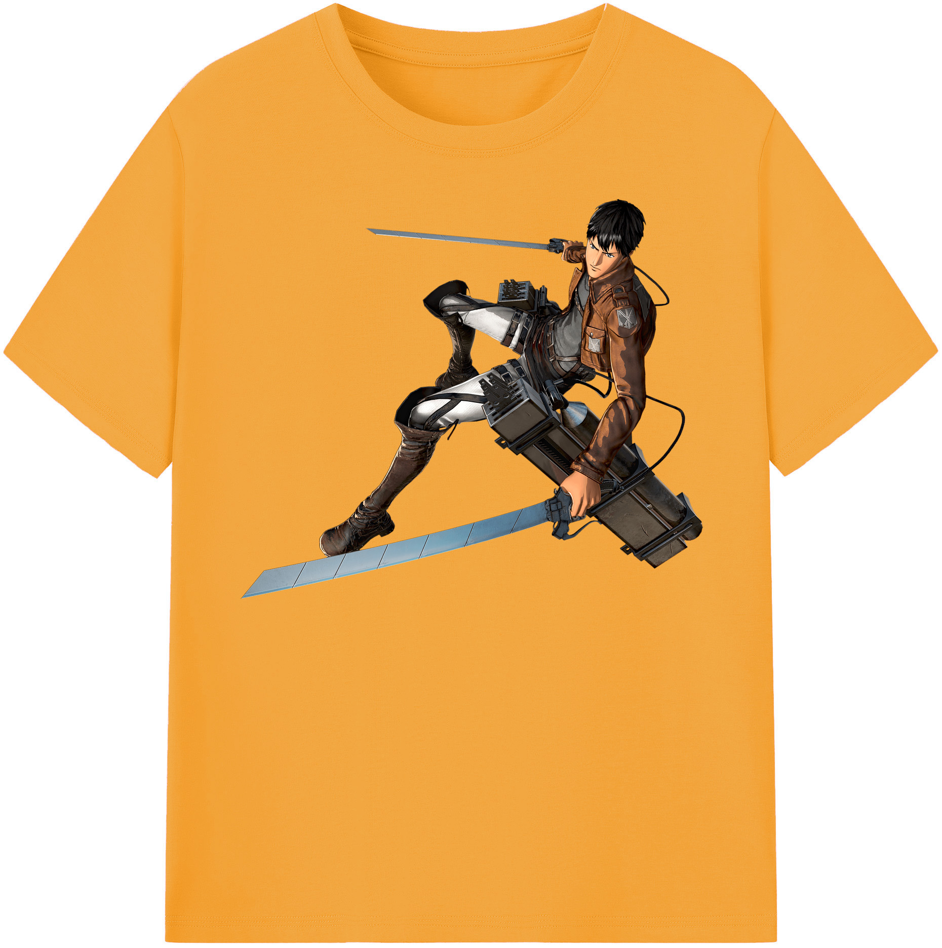（画像用） 進撃の巨人 ベルトルト・フーバー Attack on Titan Bertholdt Hoover 綿100％半袖Tシャツ（フロントプリント）