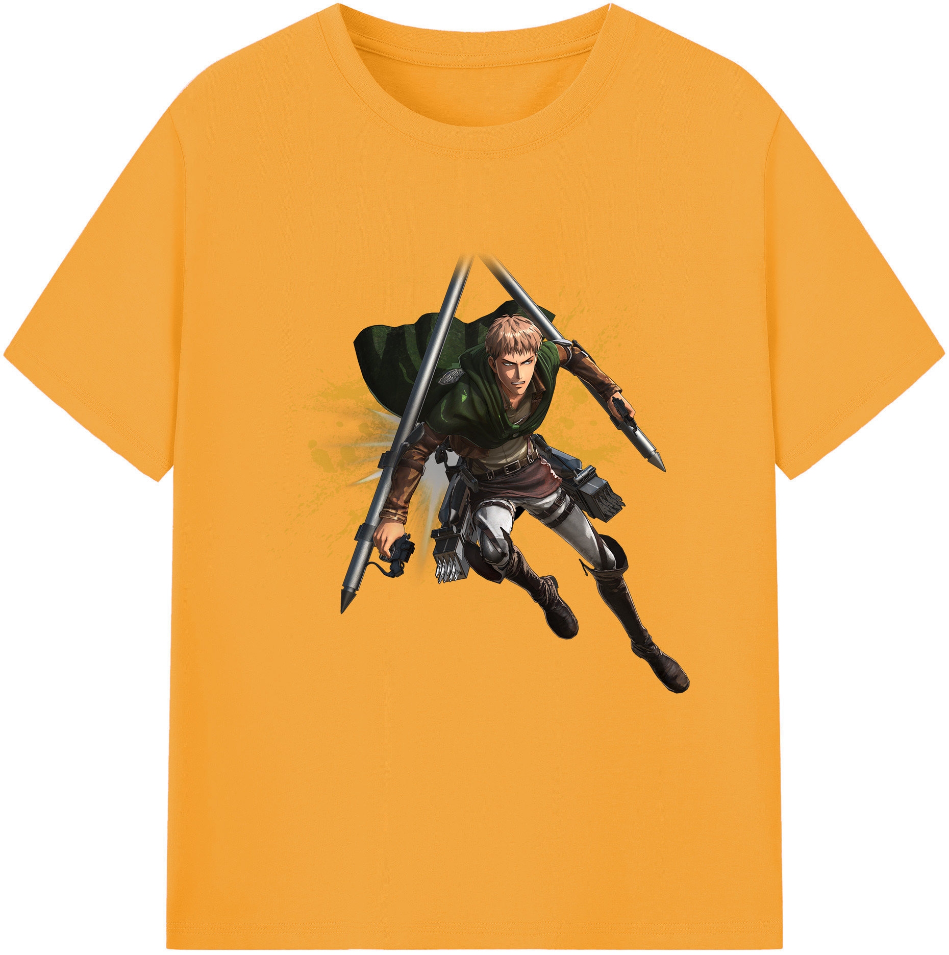 （画像用） 進撃の巨人 ジャン・キルシュタイン Attack on Titan Jean Kirstein 綿100％半袖Tシャツ（フロントプリント）