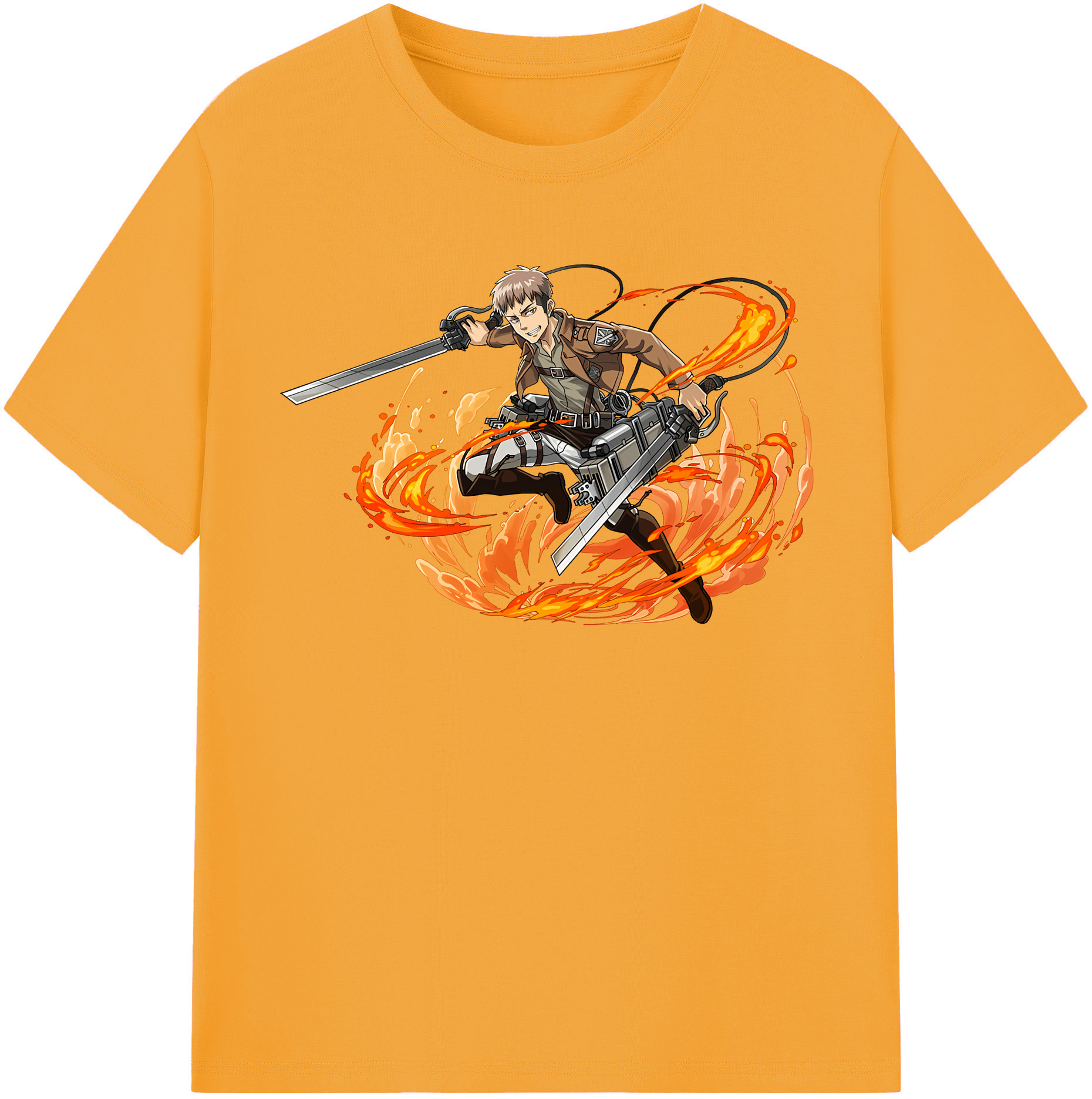 （画像用） 進撃の巨人 ジャン・キルシュタイン Attack on Titan Jean Kirstein 綿100％半袖Tシャツ（フロントプリント）