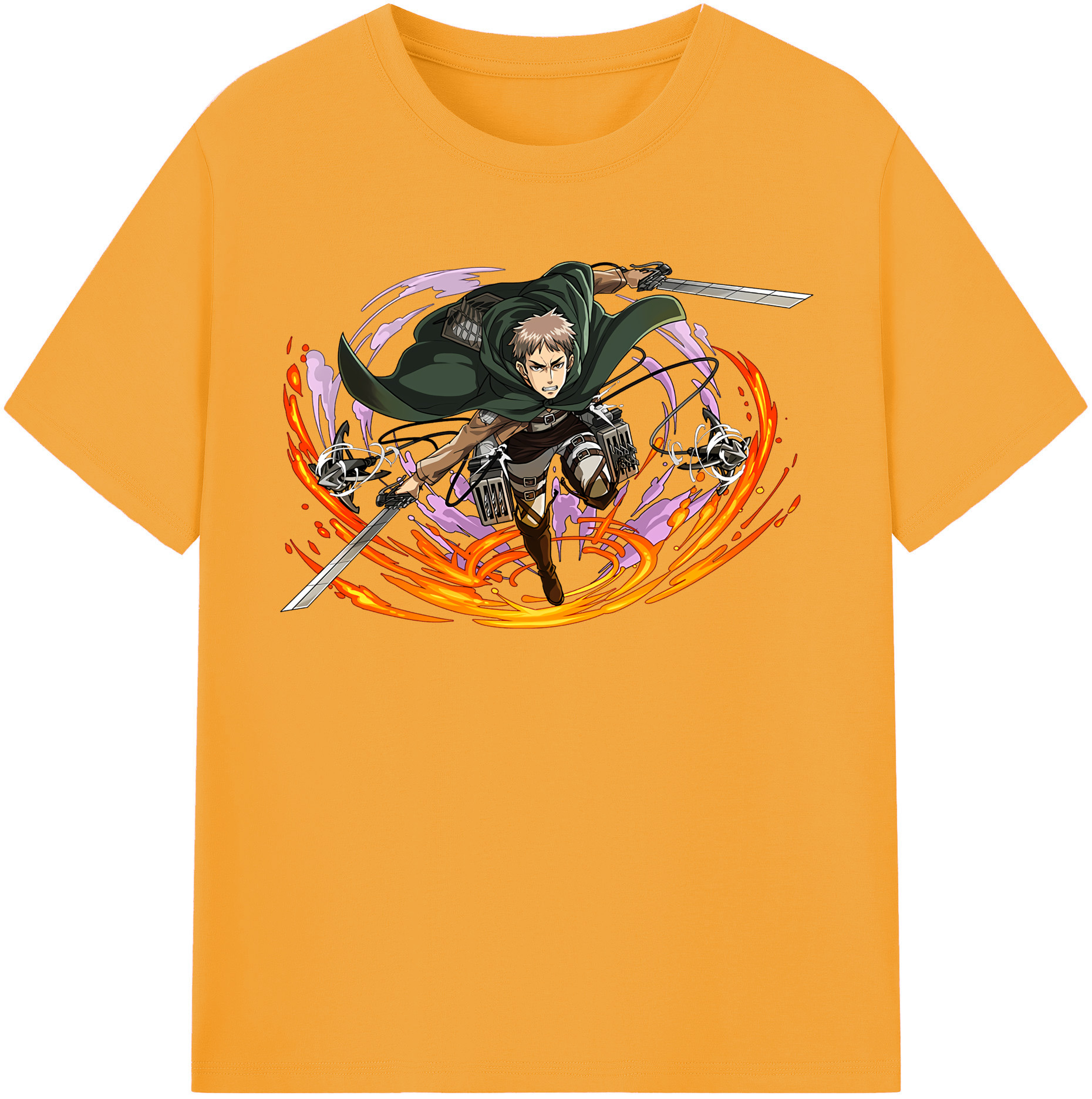 （画像用） 進撃の巨人 ジャン・キルシュタイン Attack on Titan Jean Kirstein 綿100％半袖Tシャツ（フロントプリント）