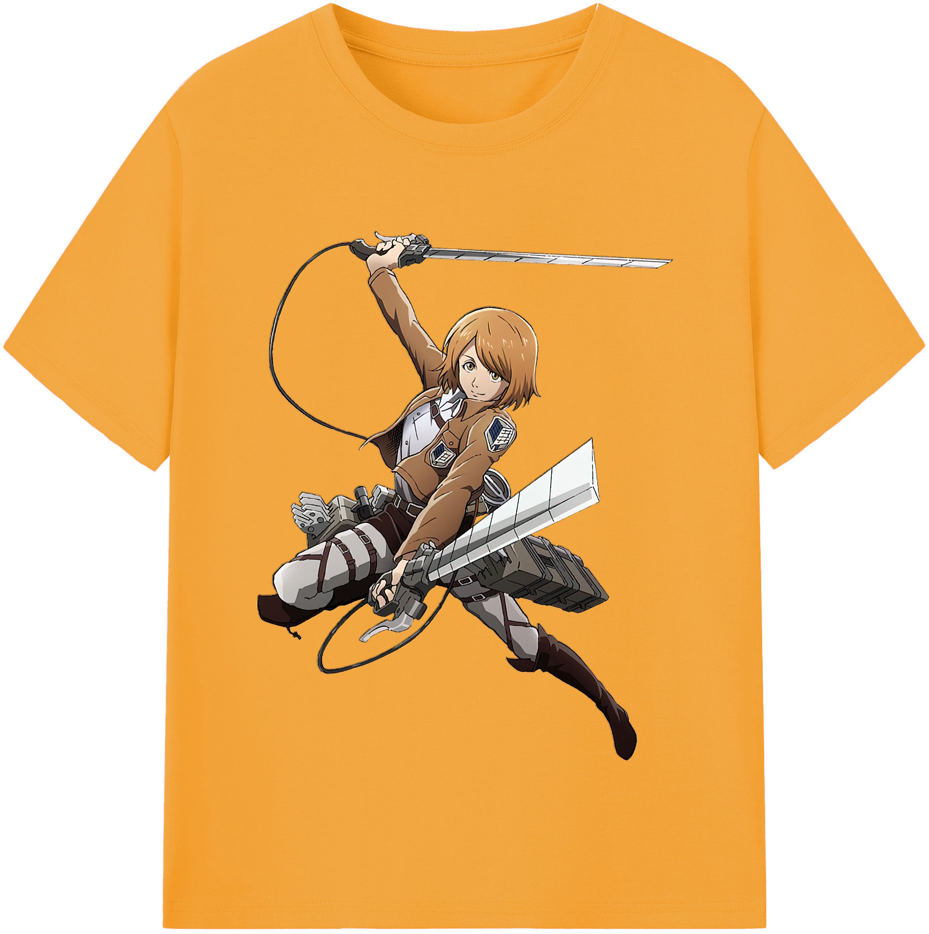 （画像用） 進撃の巨人 ペトラ·ラル Attack on Titan Petra Rall 綿100％半袖Tシャツ（フロントプリント）