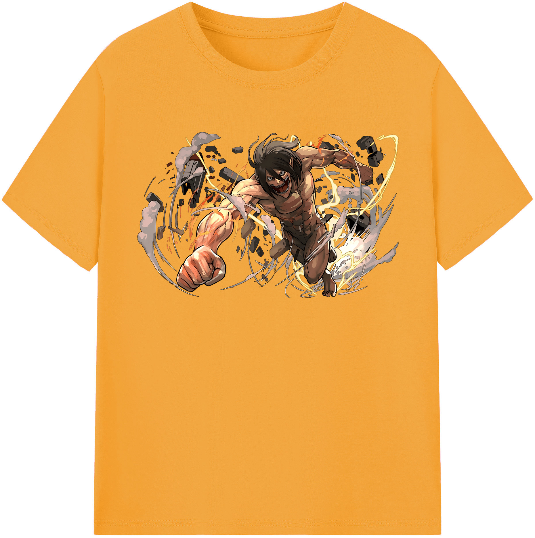 （画像用） 進撃の巨人 Attack on Titan 綿100％半袖Tシャツ（フロントプリント）