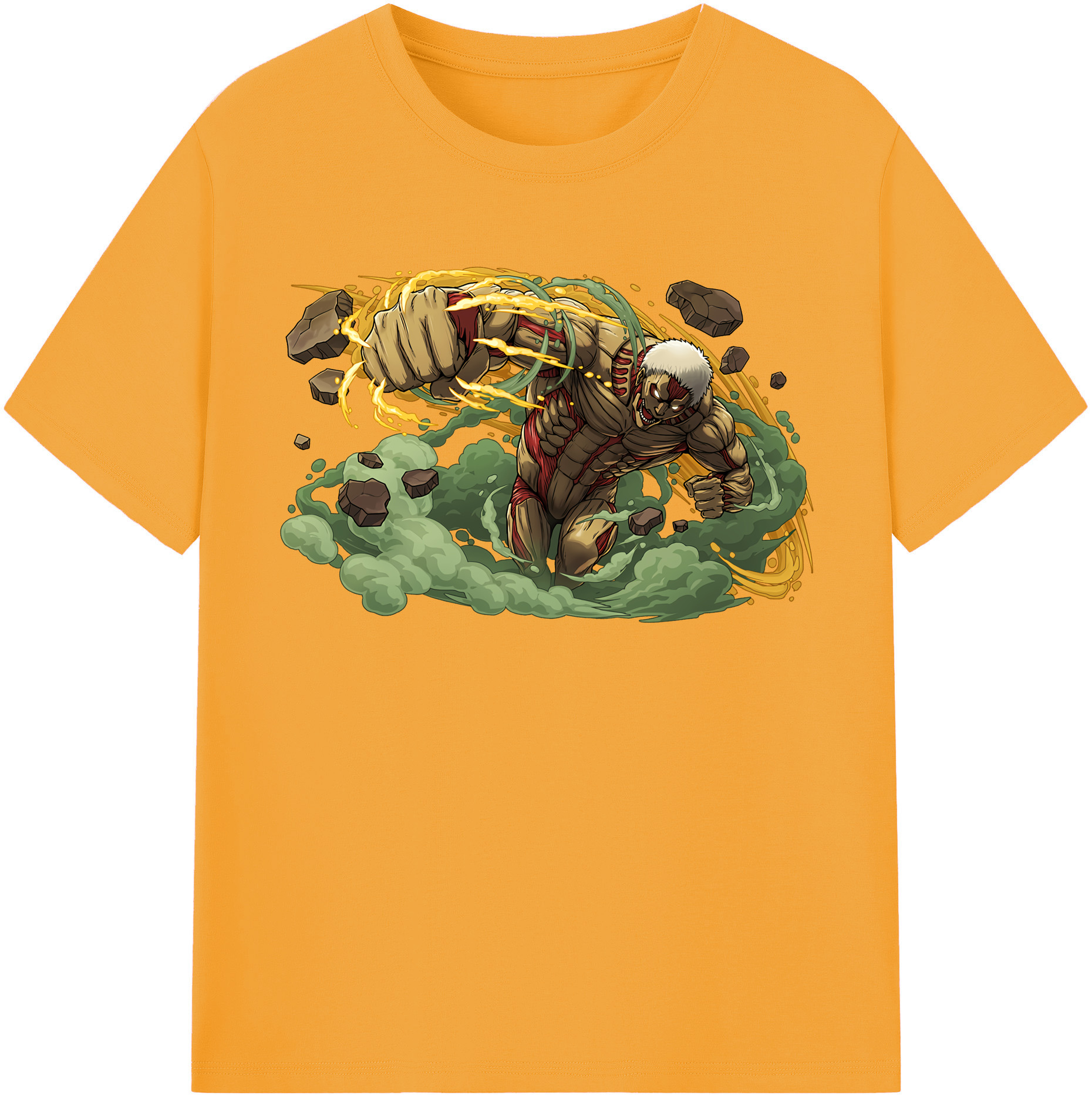 （画像用） 進撃の巨人 Attack on Titan 綿100％半袖Tシャツ（フロントプリント）
