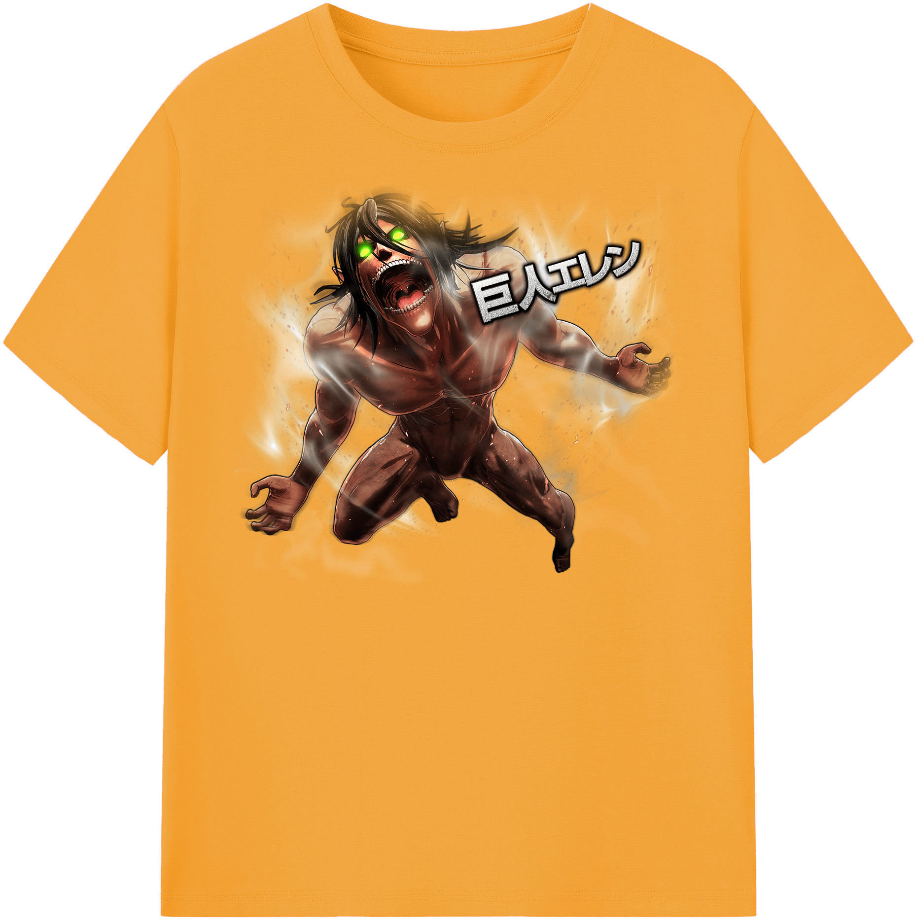 （画像用） 進撃の巨人 Attack on Titan 綿100％半袖Tシャツ（フロントプリント）