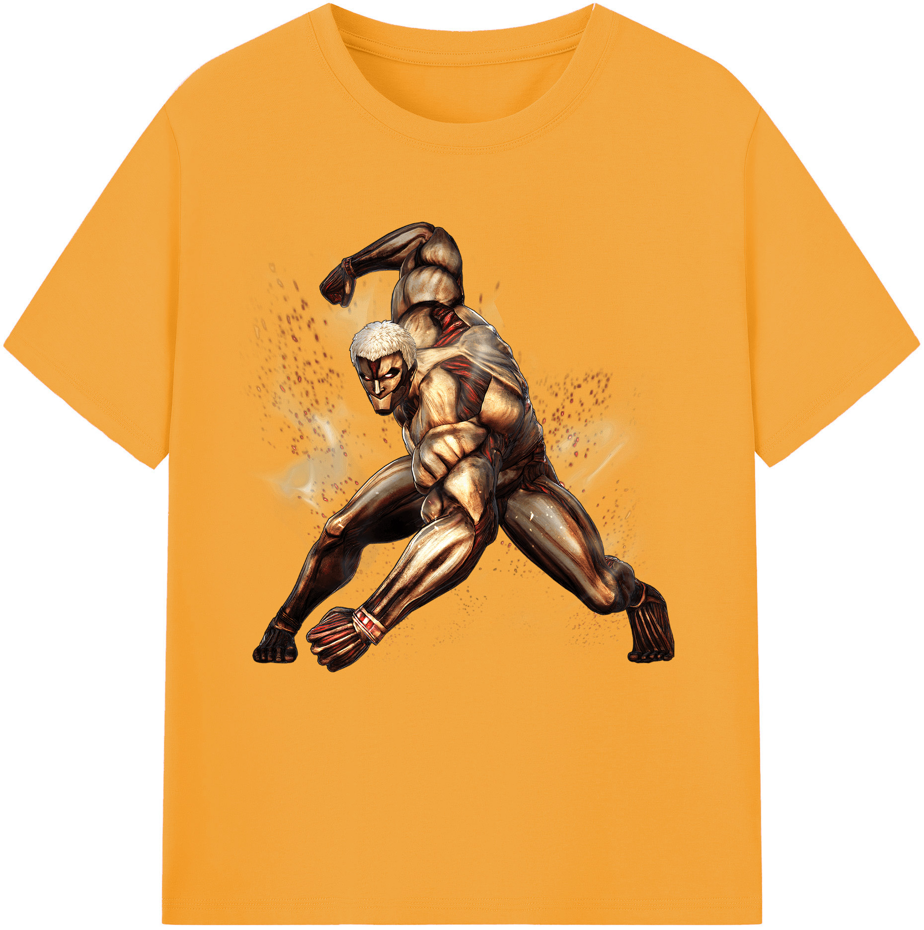 （画像用） 進撃の巨人 Attack on Titan 綿100％半袖Tシャツ（フロントプリント）
