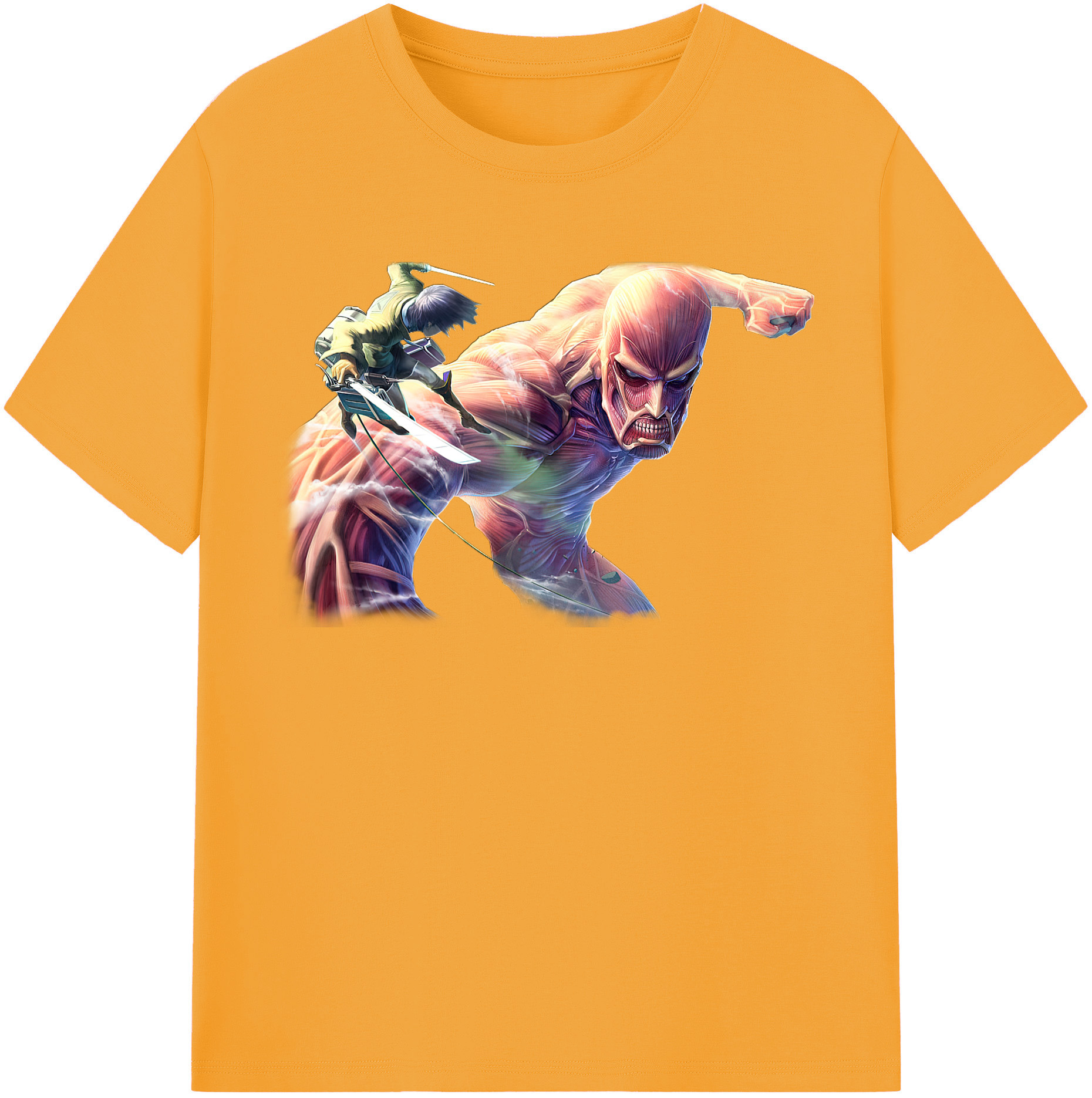 （画像用） 進撃の巨人 Attack on Titan 綿100％半袖Tシャツ（フロントプリント）