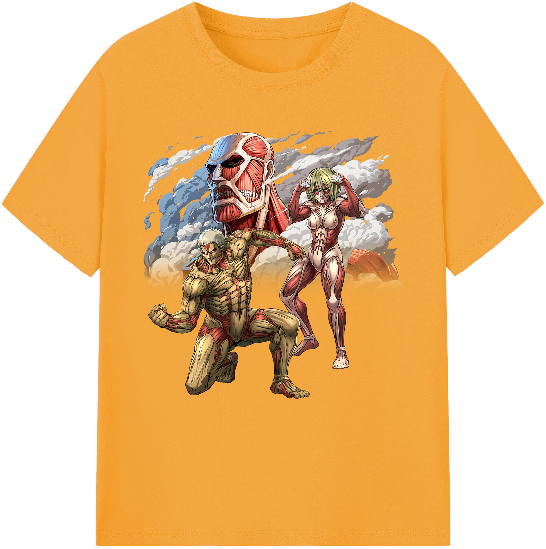 （画像用） 進撃の巨人 Attack on Titan 綿100％半袖Tシャツ（フロントプリント）
