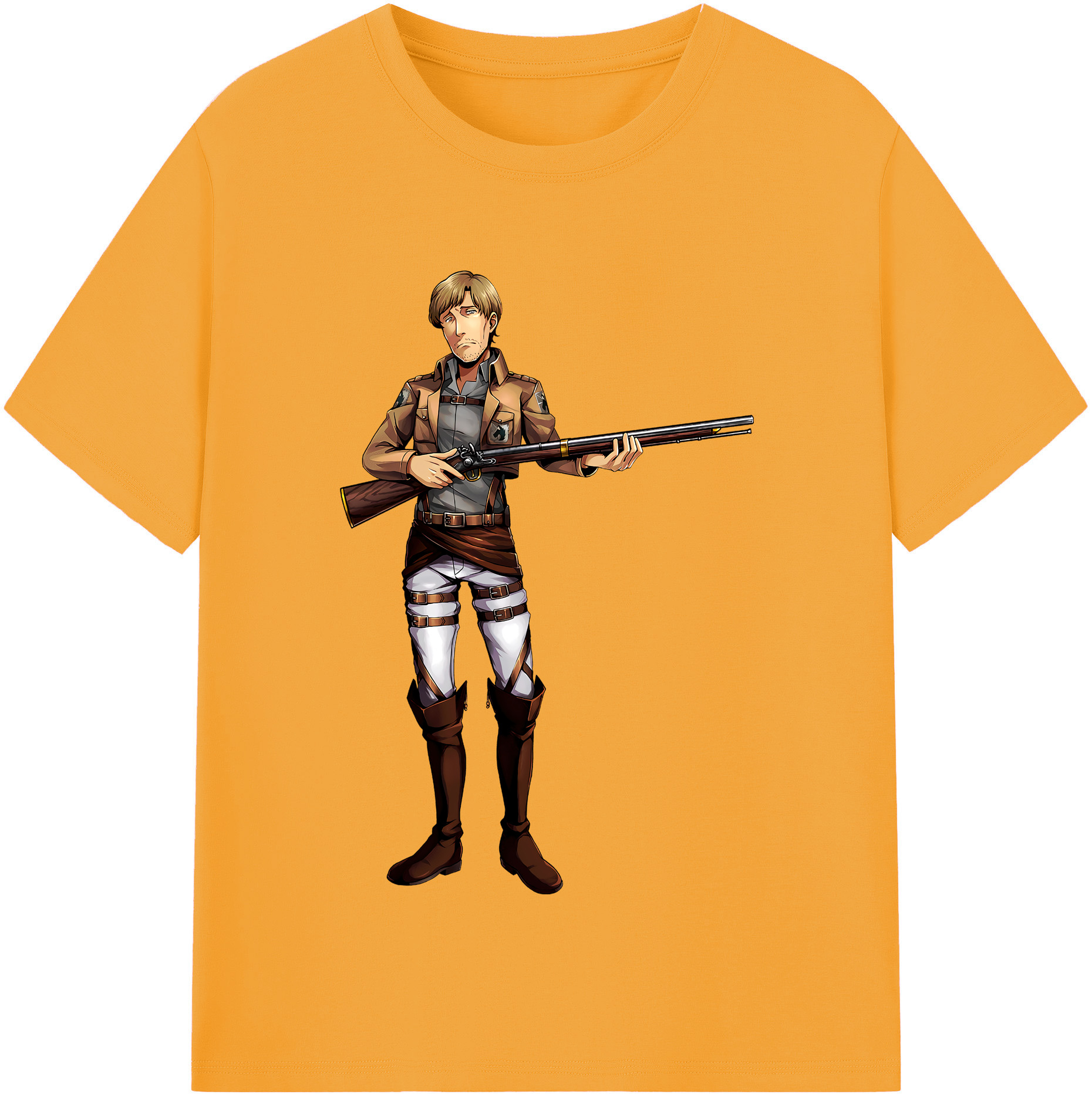 （画像用） 進撃の巨人 Attack on Titan 綿100％半袖Tシャツ（フロントプリント）