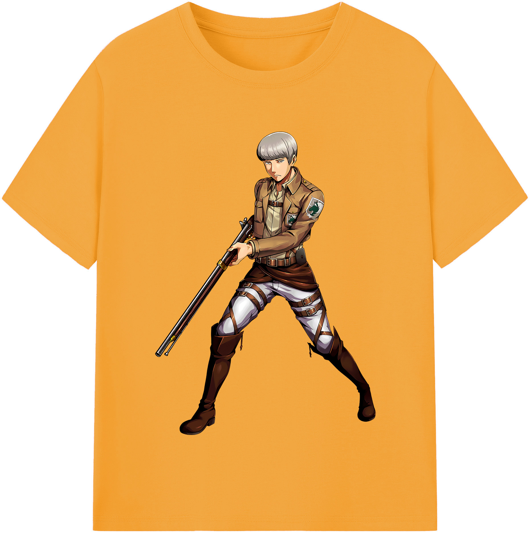 （画像用） 進撃の巨人 Attack on Titan 綿100％半袖Tシャツ（フロントプリント）