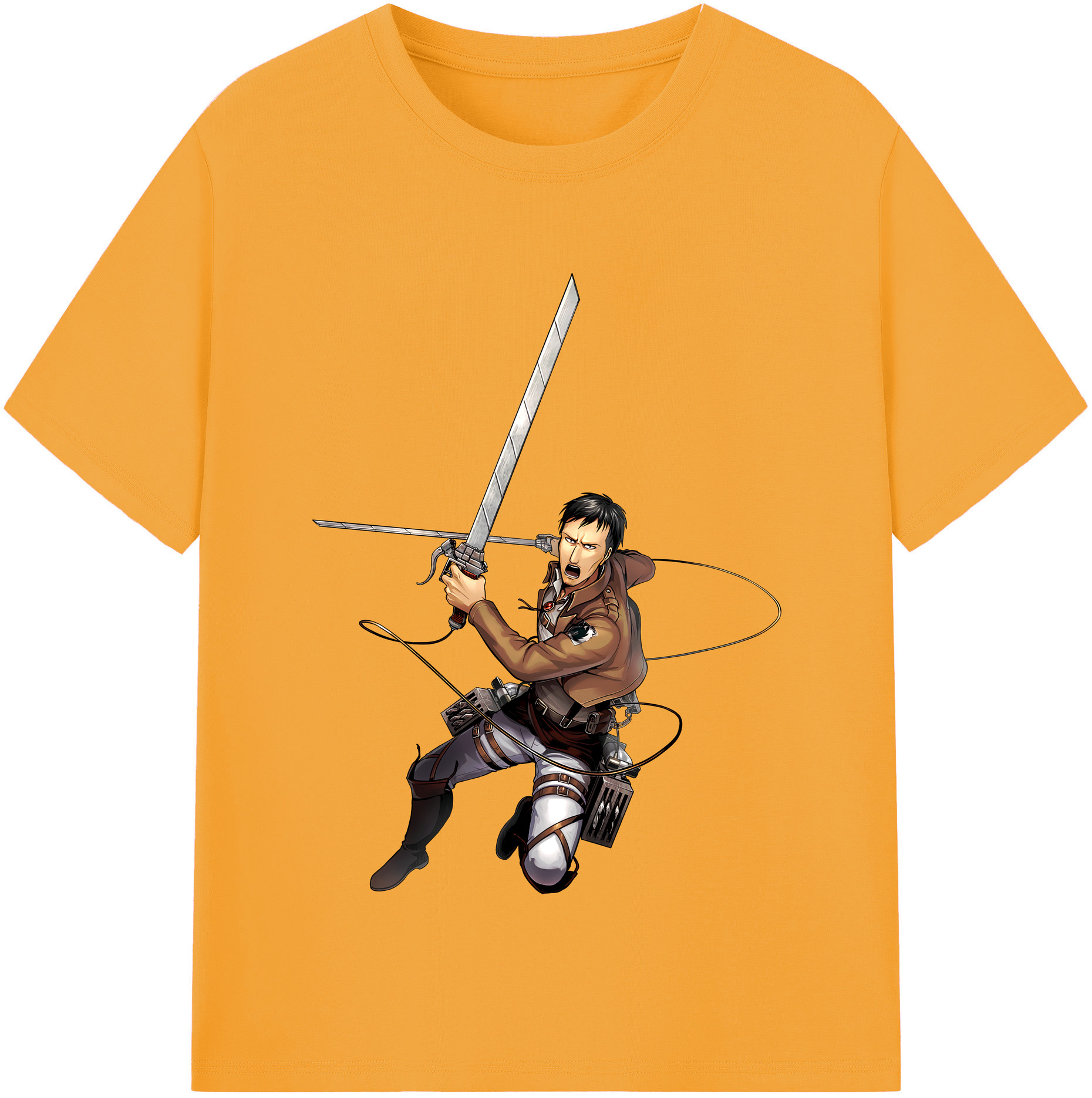 （画像用） 進撃の巨人 Attack on Titan 綿100％半袖Tシャツ（フロントプリント）