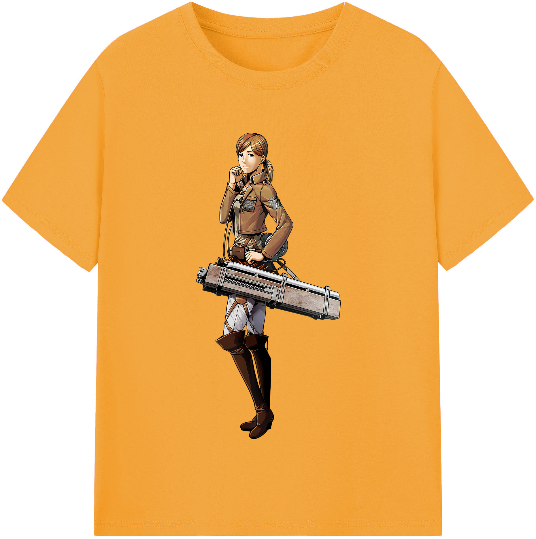 （画像用） 進撃の巨人 Attack on Titan 綿100％半袖Tシャツ（フロントプリント）