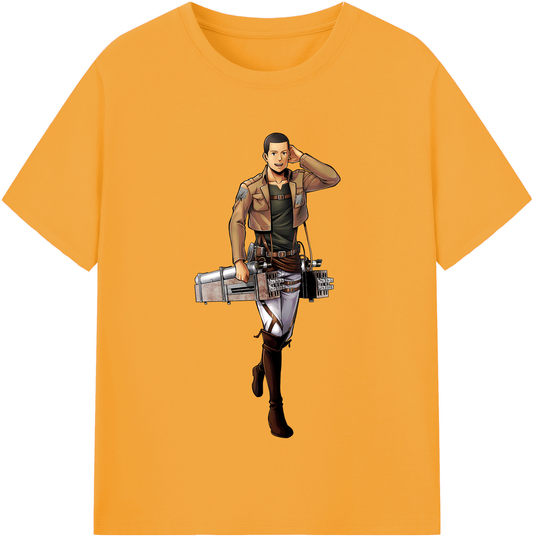 （画像用） 進撃の巨人 Attack on Titan 綿100％半袖Tシャツ（フロントプリント）
