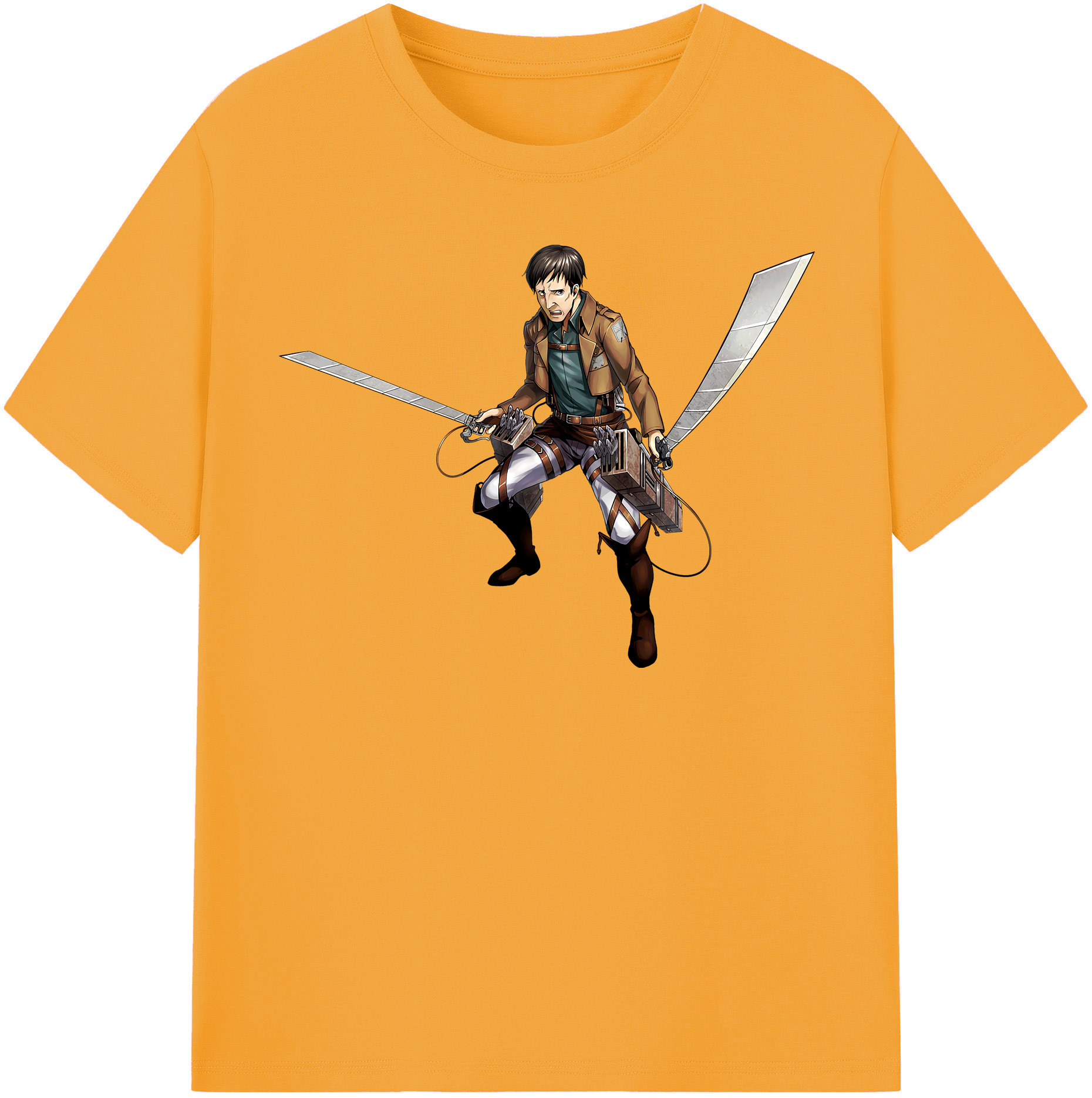 （画像用） 進撃の巨人 Attack on Titan 綿100％半袖Tシャツ（フロントプリント）