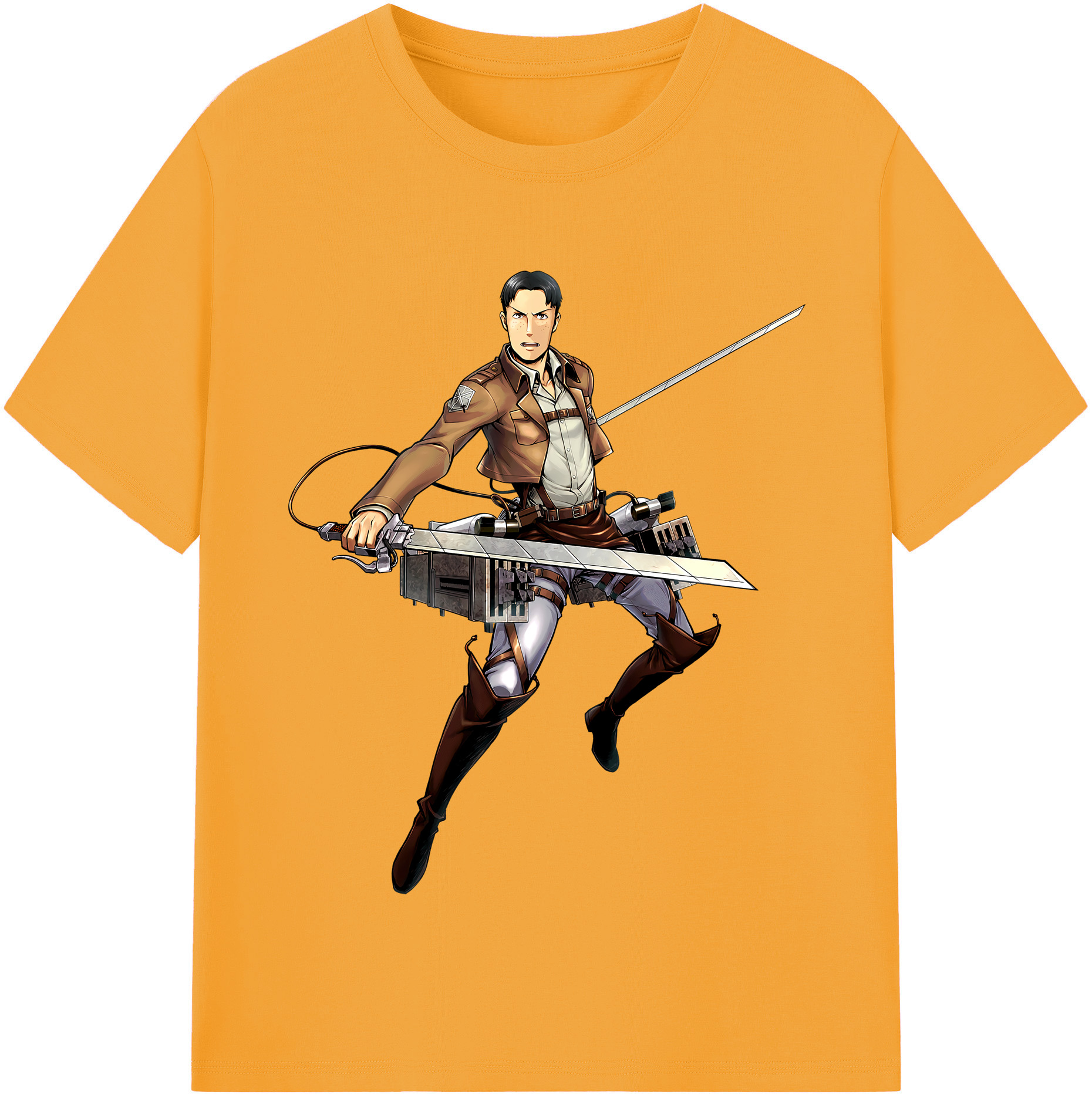 （画像用） 進撃の巨人 Attack on Titan 綿100％半袖Tシャツ（フロントプリント）