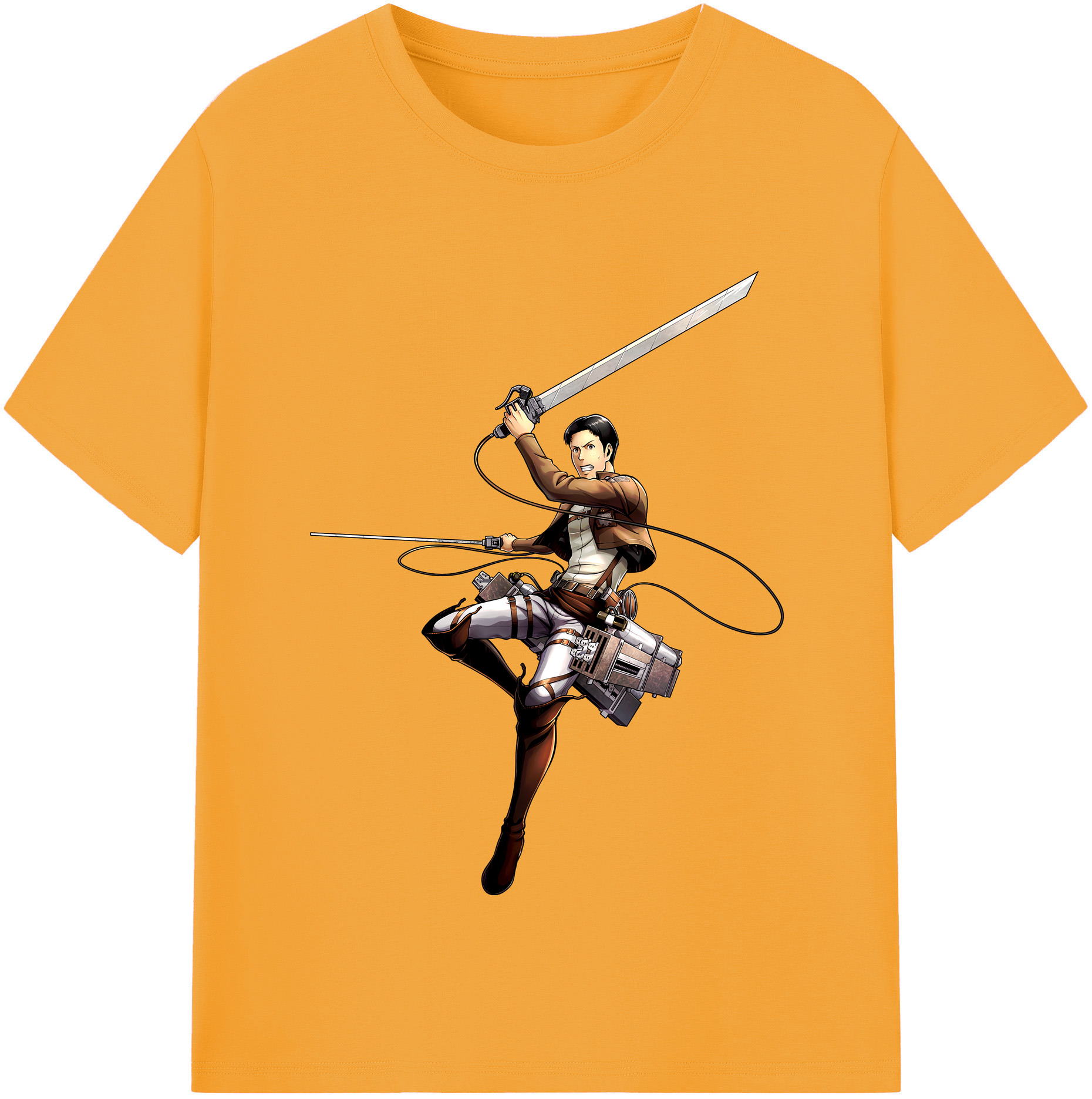 （画像用） 進撃の巨人 Attack on Titan 綿100％半袖Tシャツ（フロントプリント）