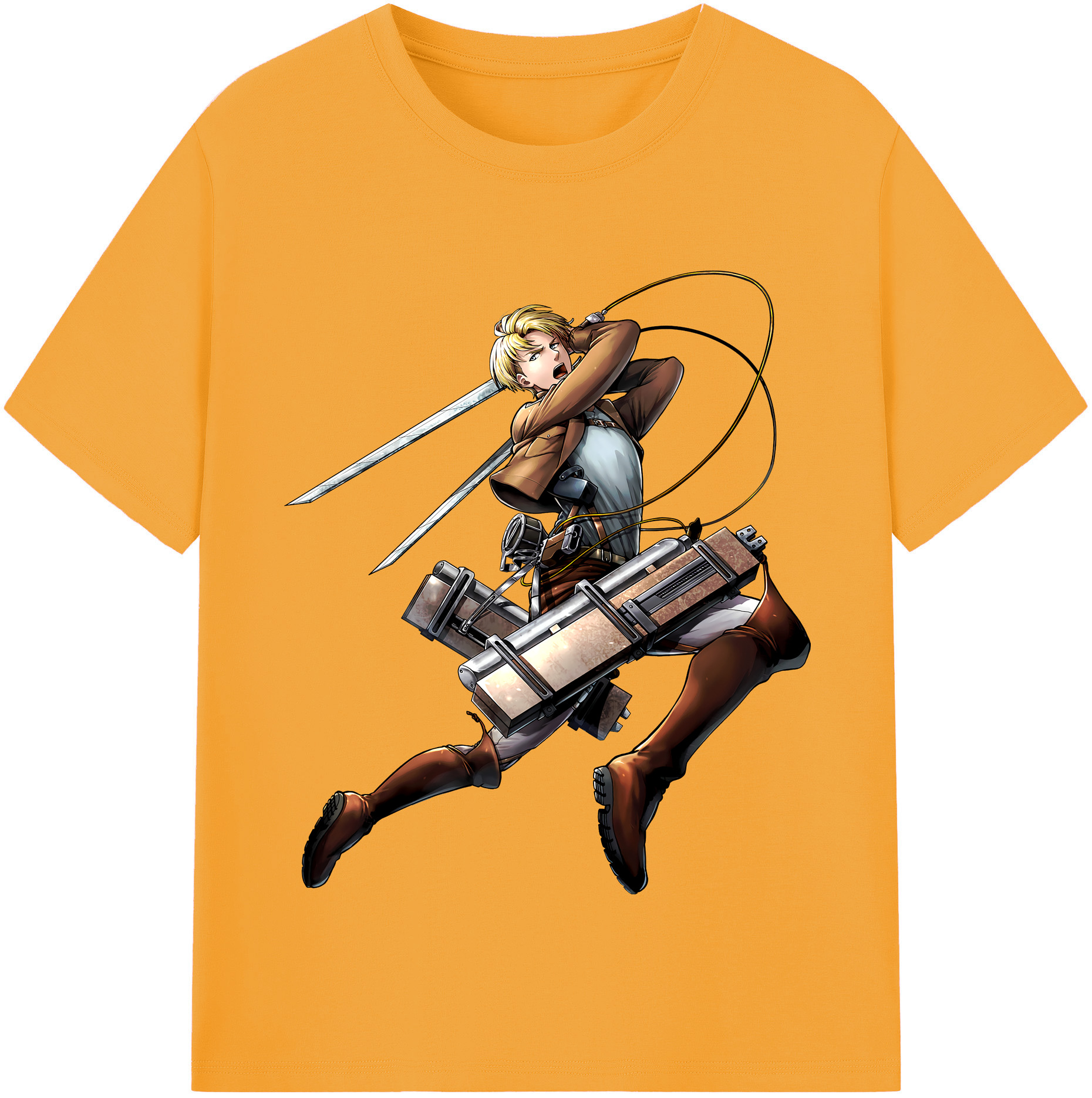 （画像用） 進撃の巨人 Attack on Titan 綿100％半袖Tシャツ（フロントプリント）