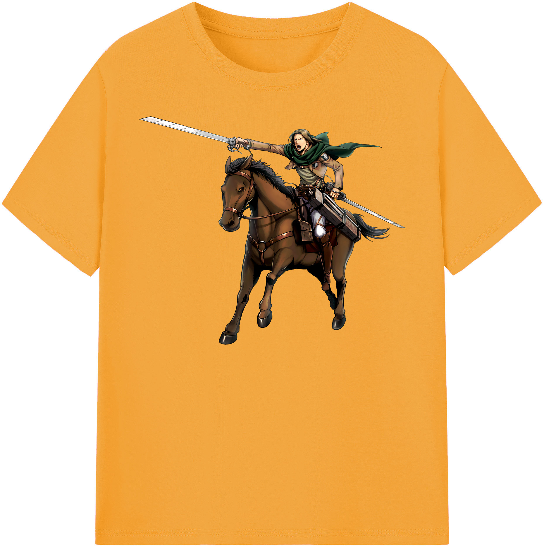 （画像用） 進撃の巨人 Attack on Titan 綿100％半袖Tシャツ（フロントプリント）