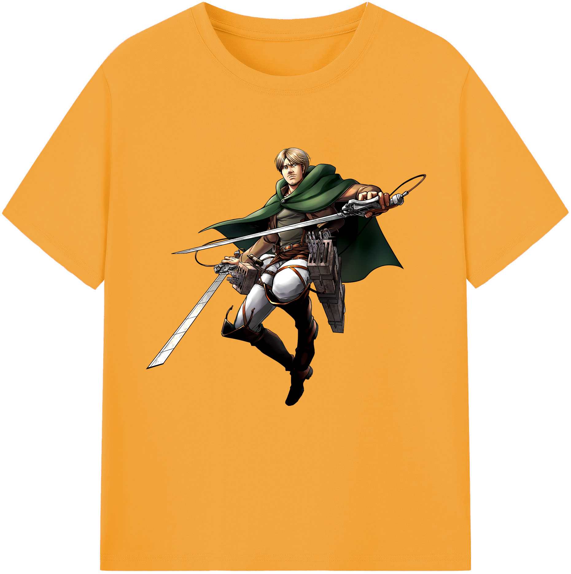 （画像用） 進撃の巨人 Attack on Titan 綿100％半袖Tシャツ（フロントプリント）