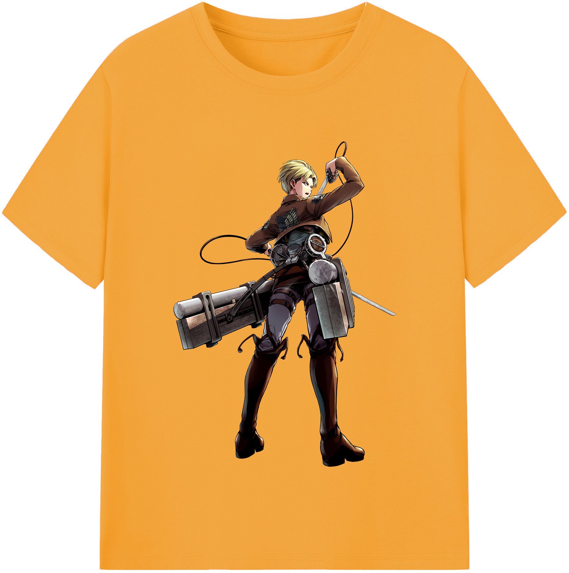 （画像用） 進撃の巨人 Attack on Titan 綿100％半袖Tシャツ（フロントプリント）