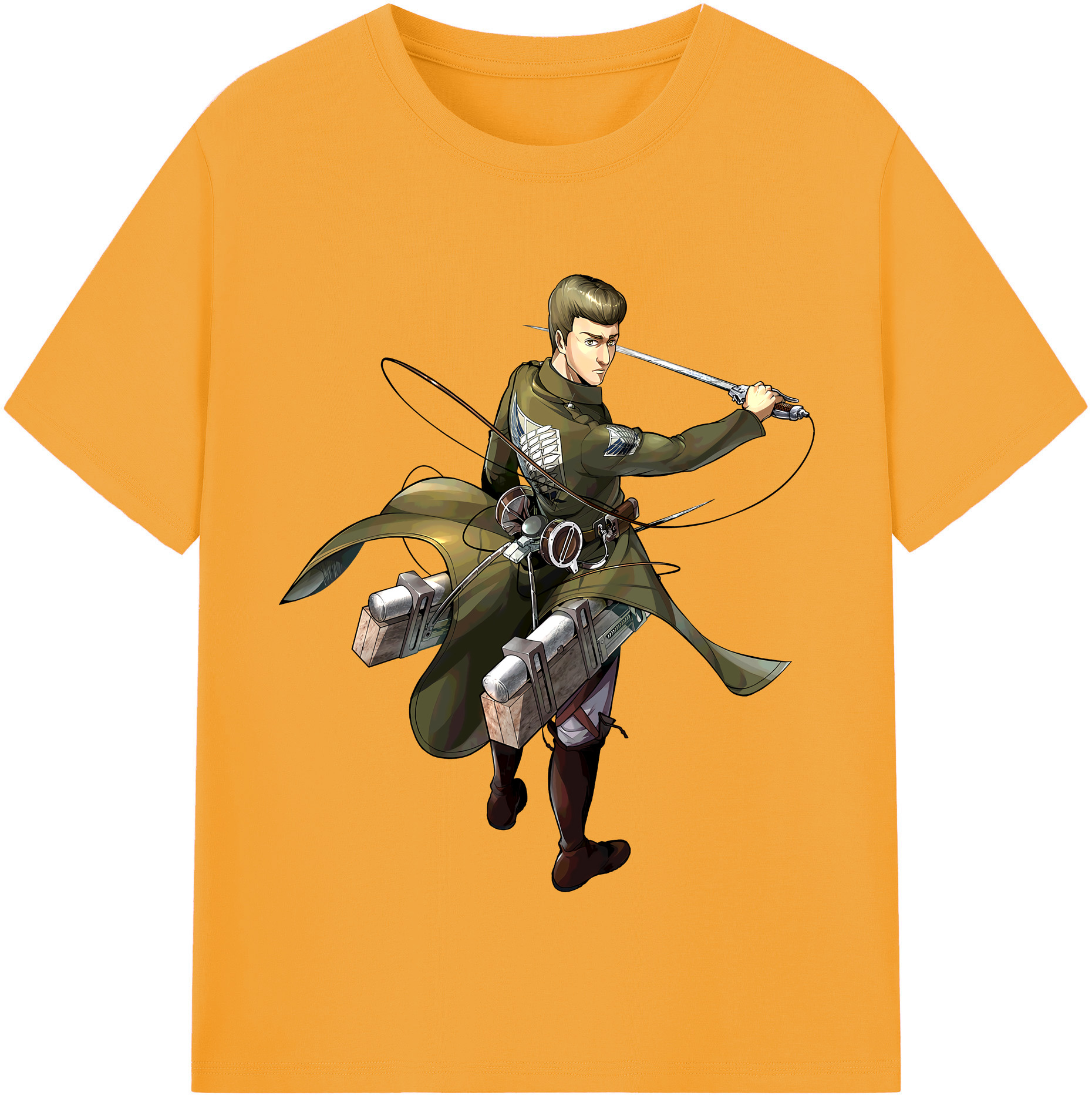 （画像用） 進撃の巨人 Attack on Titan 綿100％半袖Tシャツ（フロントプリント）