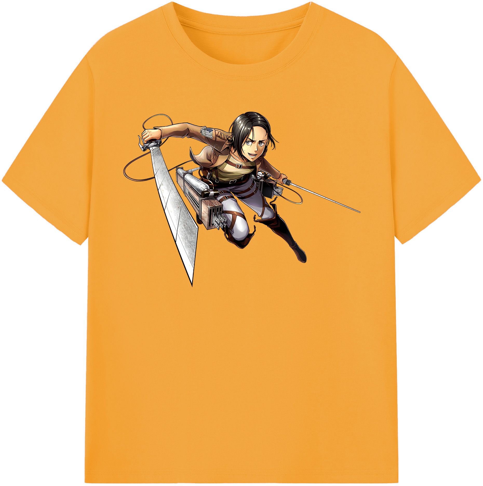 （画像用） 進撃の巨人 Attack on Titan 綿100％半袖Tシャツ（フロントプリント）