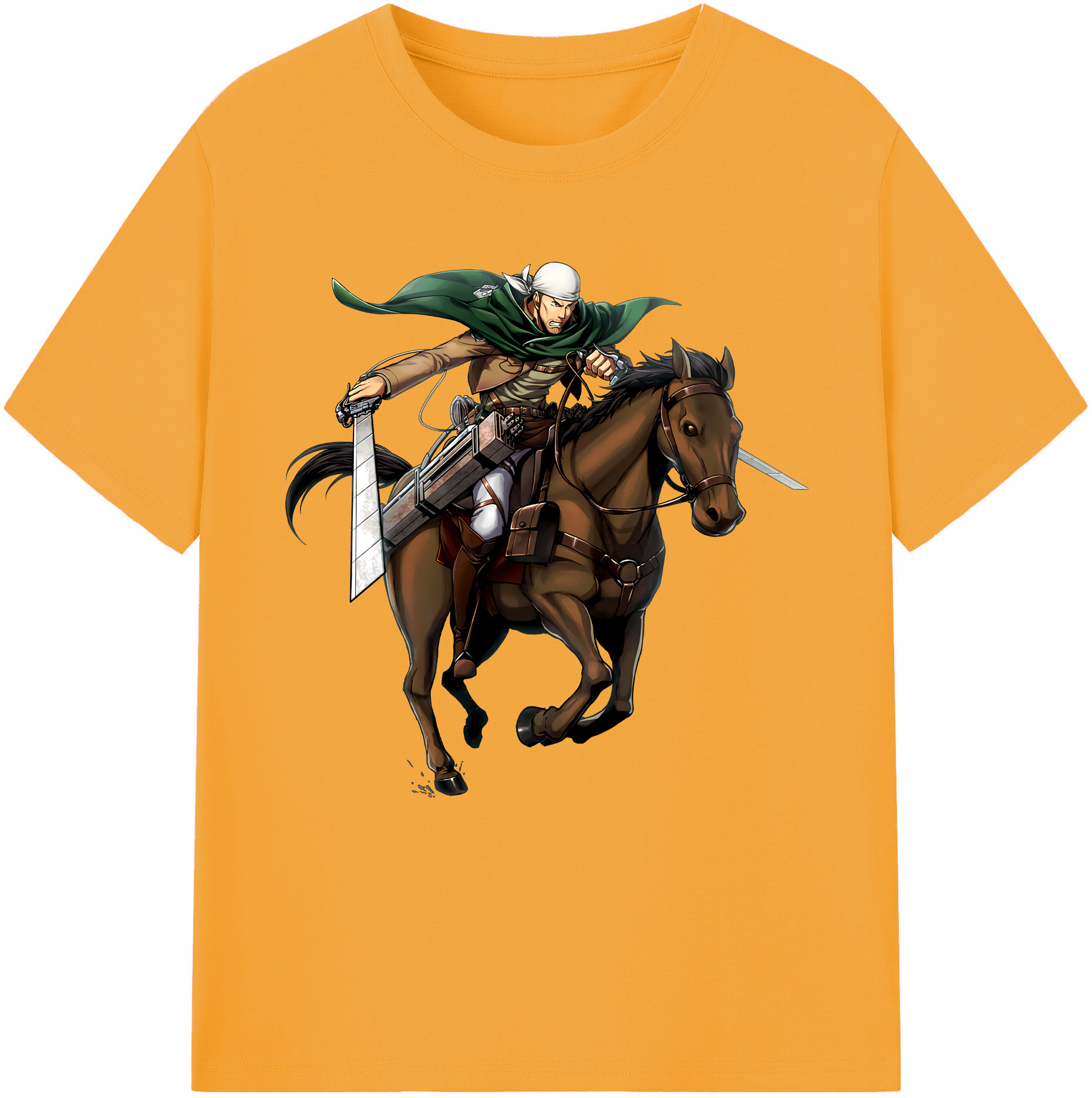 （画像用） 進撃の巨人 Attack on Titan 綿100％半袖Tシャツ（フロントプリント）