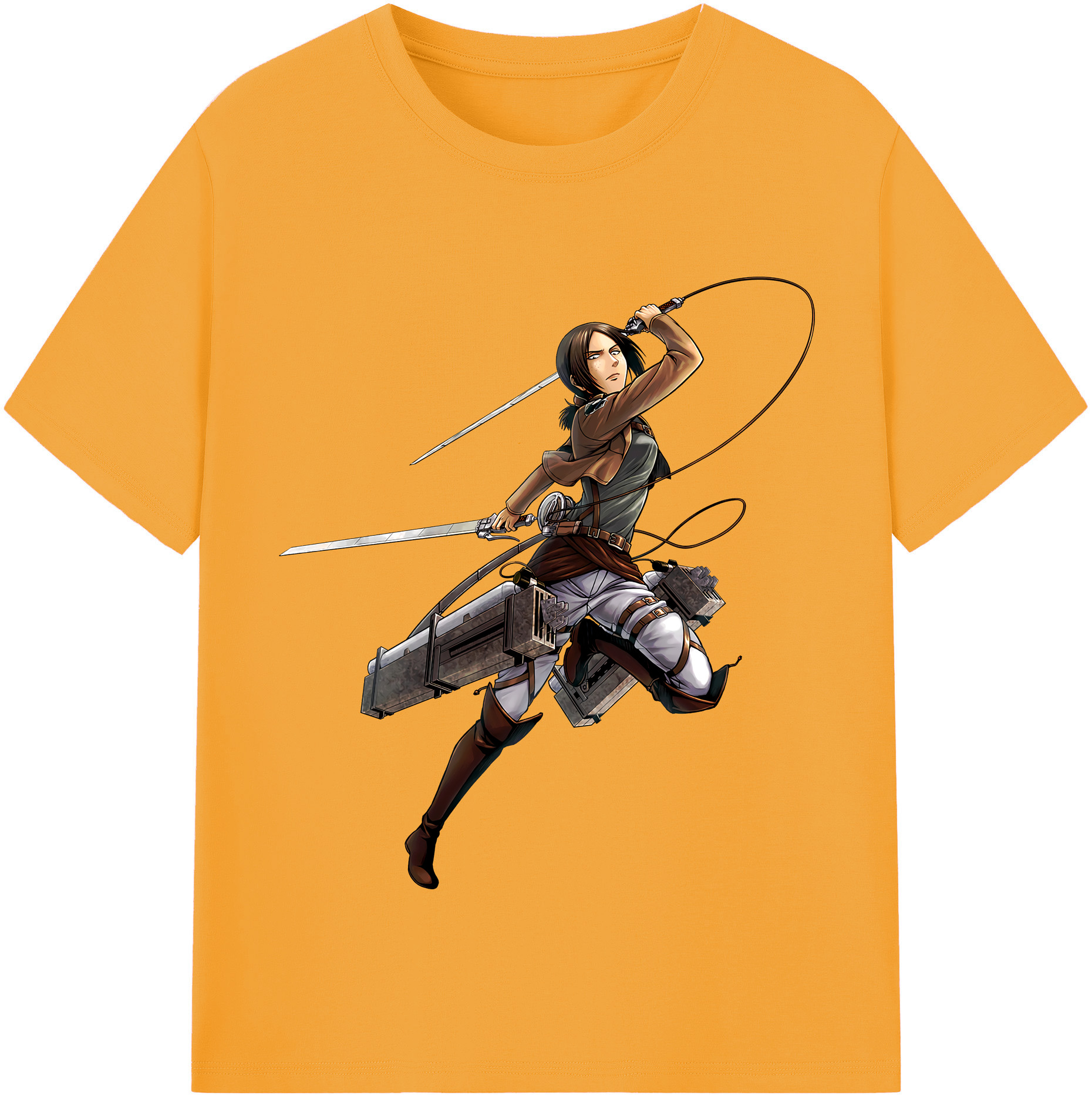 （画像用） 進撃の巨人 Attack on Titan 綿100％半袖Tシャツ（フロントプリント）