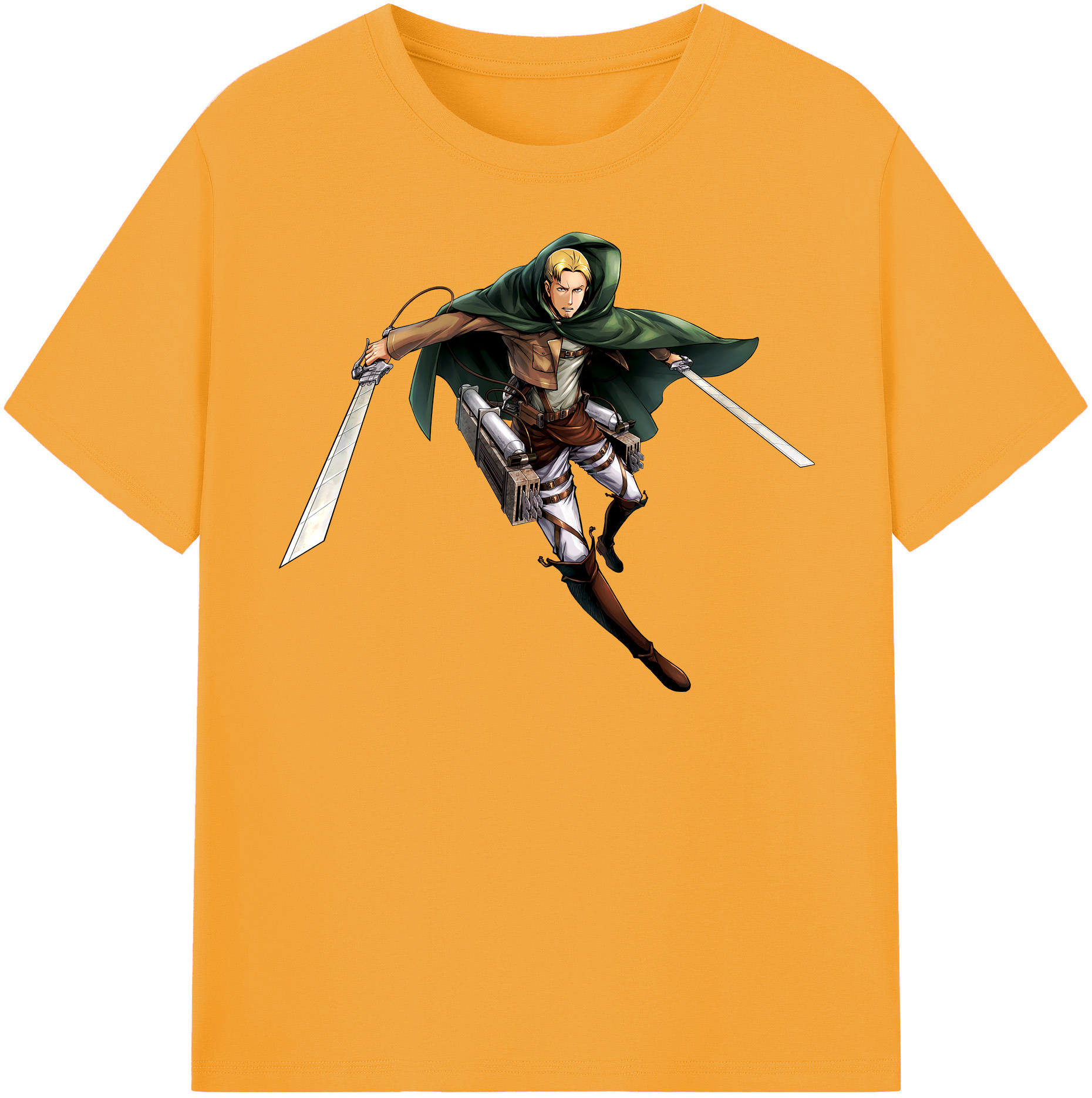 （画像用） 進撃の巨人 Attack on Titan 綿100％半袖Tシャツ（フロントプリント）