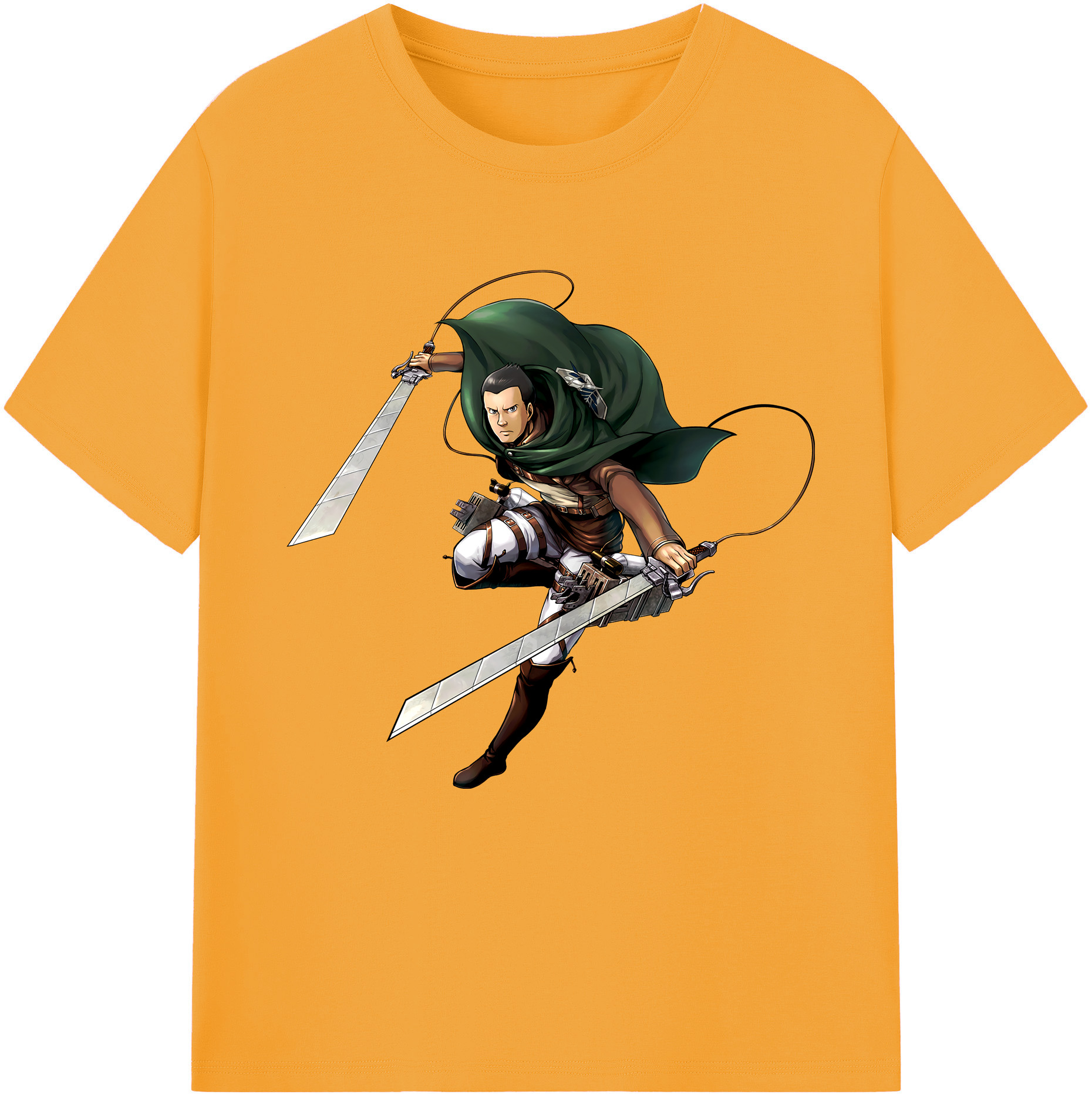 （画像用） 進撃の巨人 Attack on Titan 綿100％半袖Tシャツ（フロントプリント）