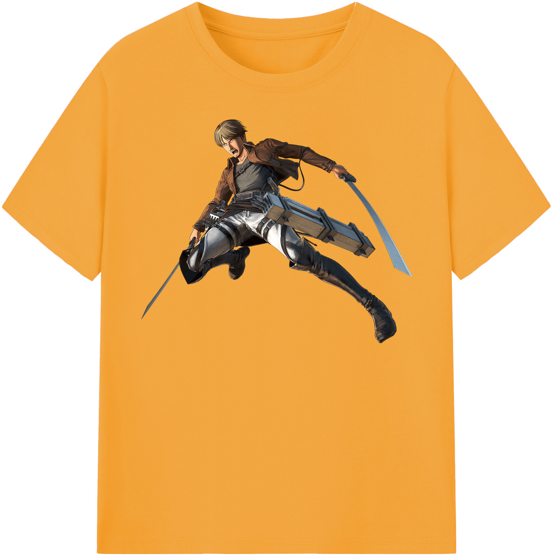 （画像用） 進撃の巨人 Attack on Titan 綿100％半袖Tシャツ（フロントプリント）