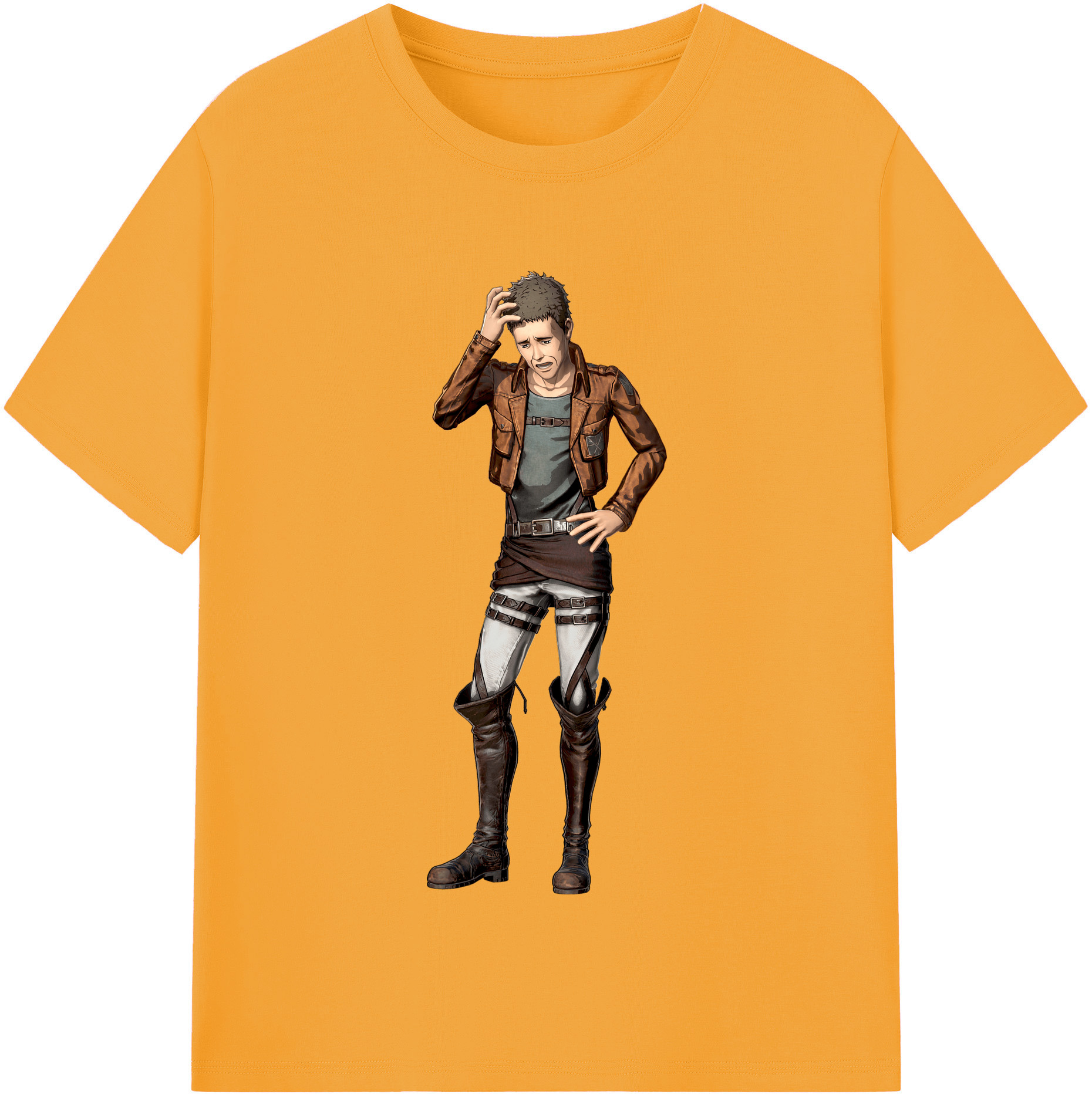 （画像用） 進撃の巨人 Attack on Titan 綿100％半袖Tシャツ（フロントプリント）