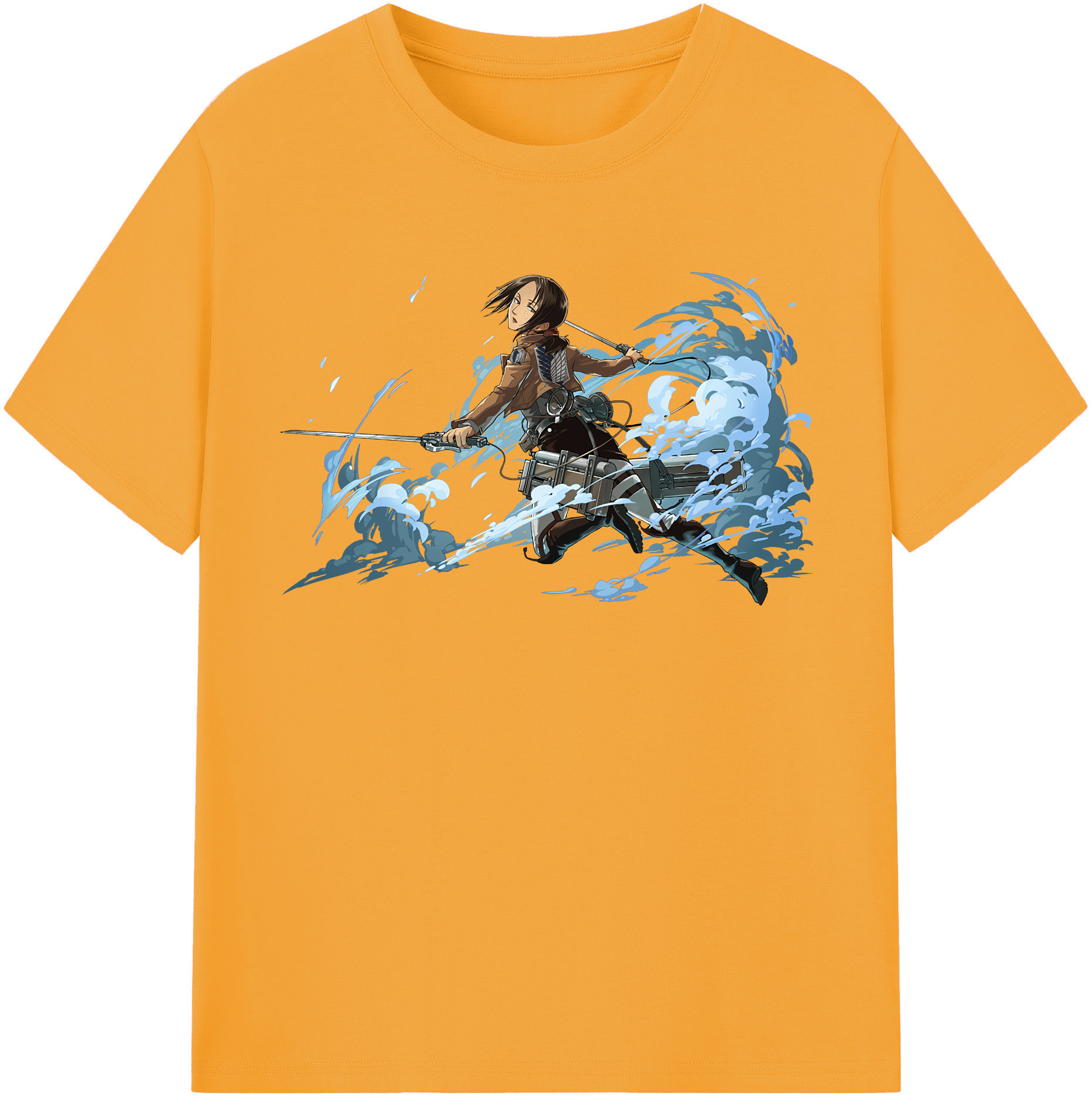 （画像用） 進撃の巨人 Attack on Titan 綿100％半袖Tシャツ（フロントプリント）