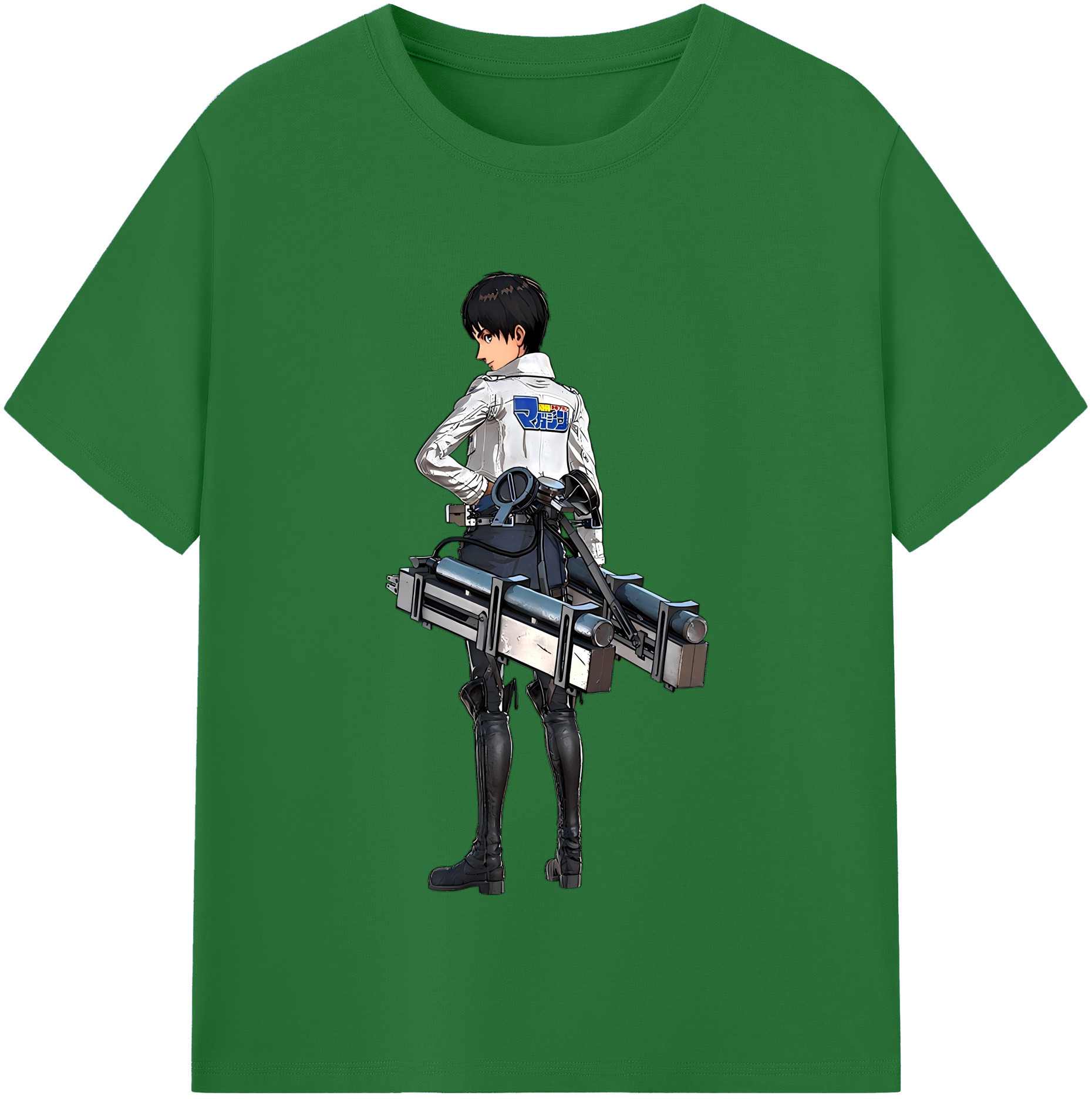 （画像用） 進撃の巨人 エレン･イェーガー Attack on Titan Eren Jäger 綿100％半袖Tシャツ（フロントプリント）